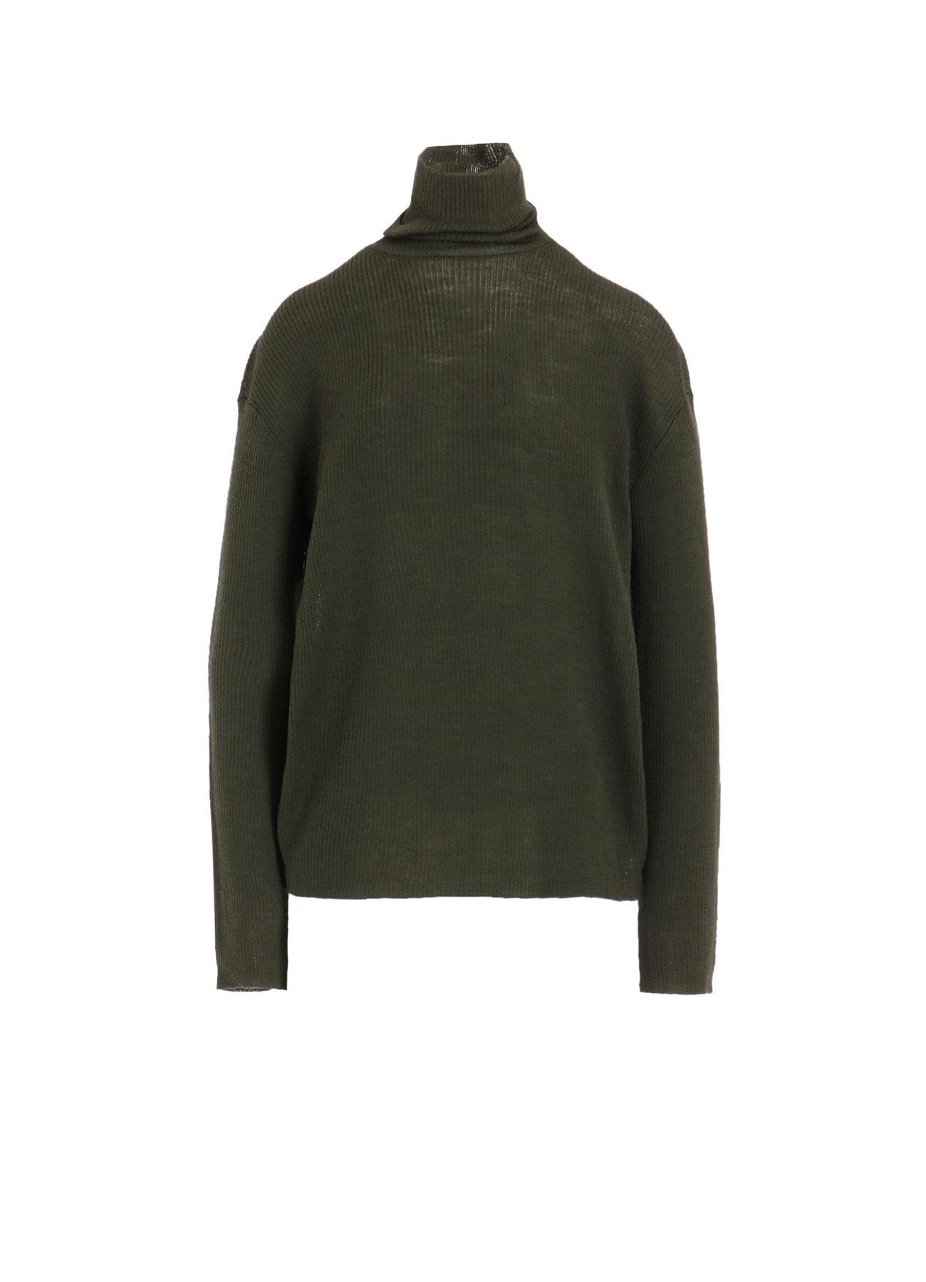 RIB OVERSIZED HIGH NECK KNIT
