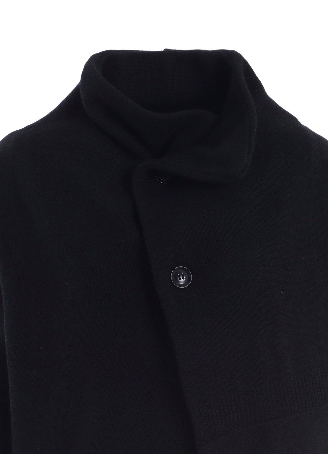 WOOL JERSEY SNAP BUTTON CARDIGAN