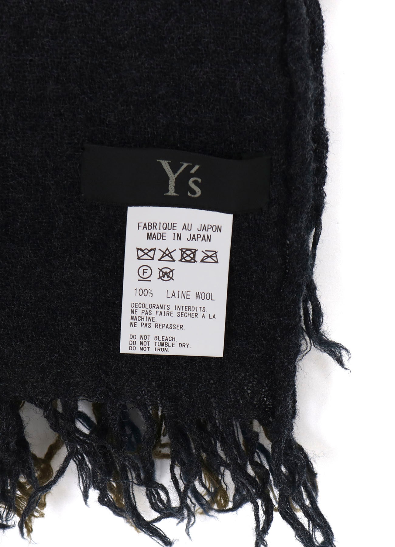 THREE-LAYERED WOOL SCARF