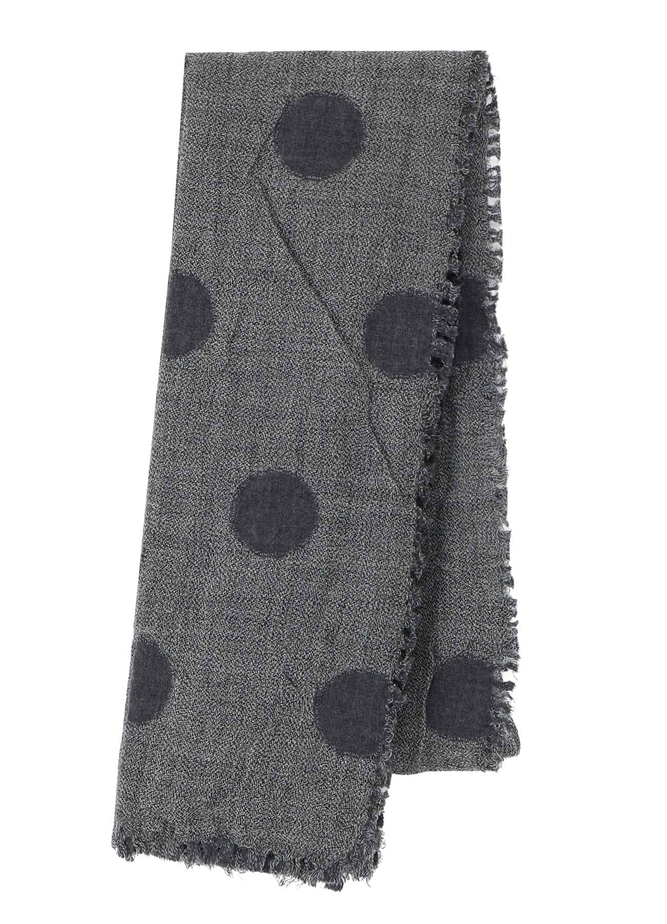 WOOL MILLING REVERSIBLE POLKA DOT SCARF