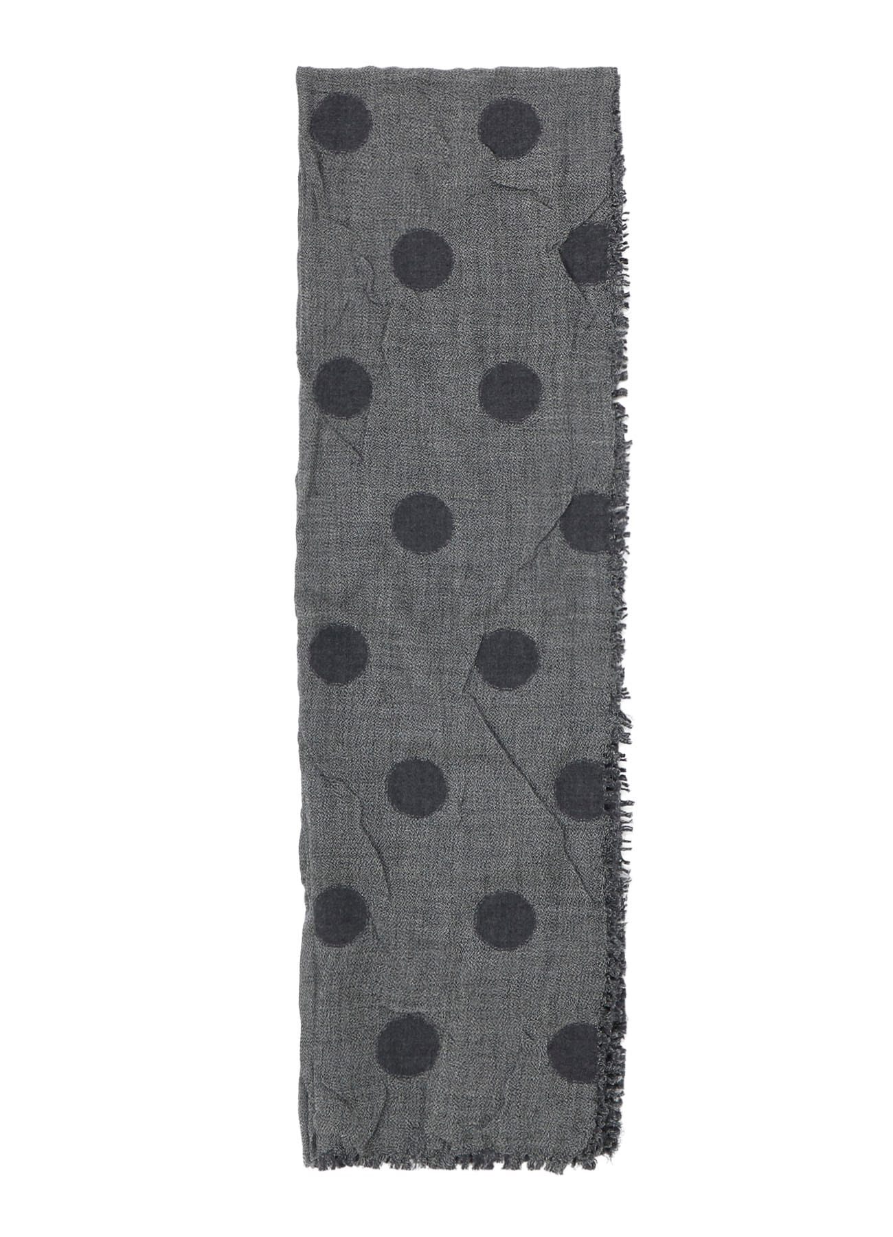 WOOL MILLING REVERSIBLE POLKA DOT SCARF