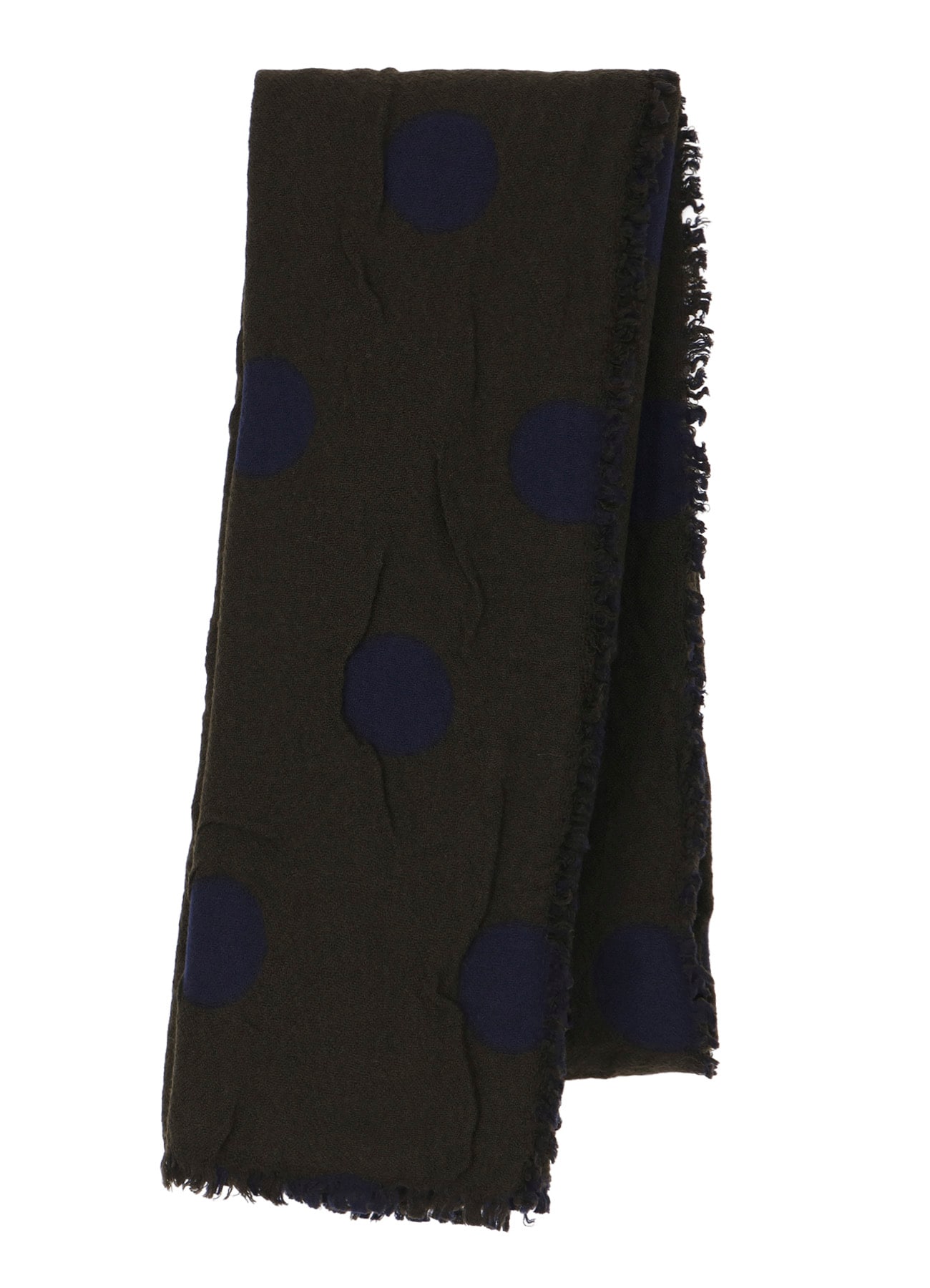 WOOL MILLING REVERSIBLE POLKA DOT SCARF