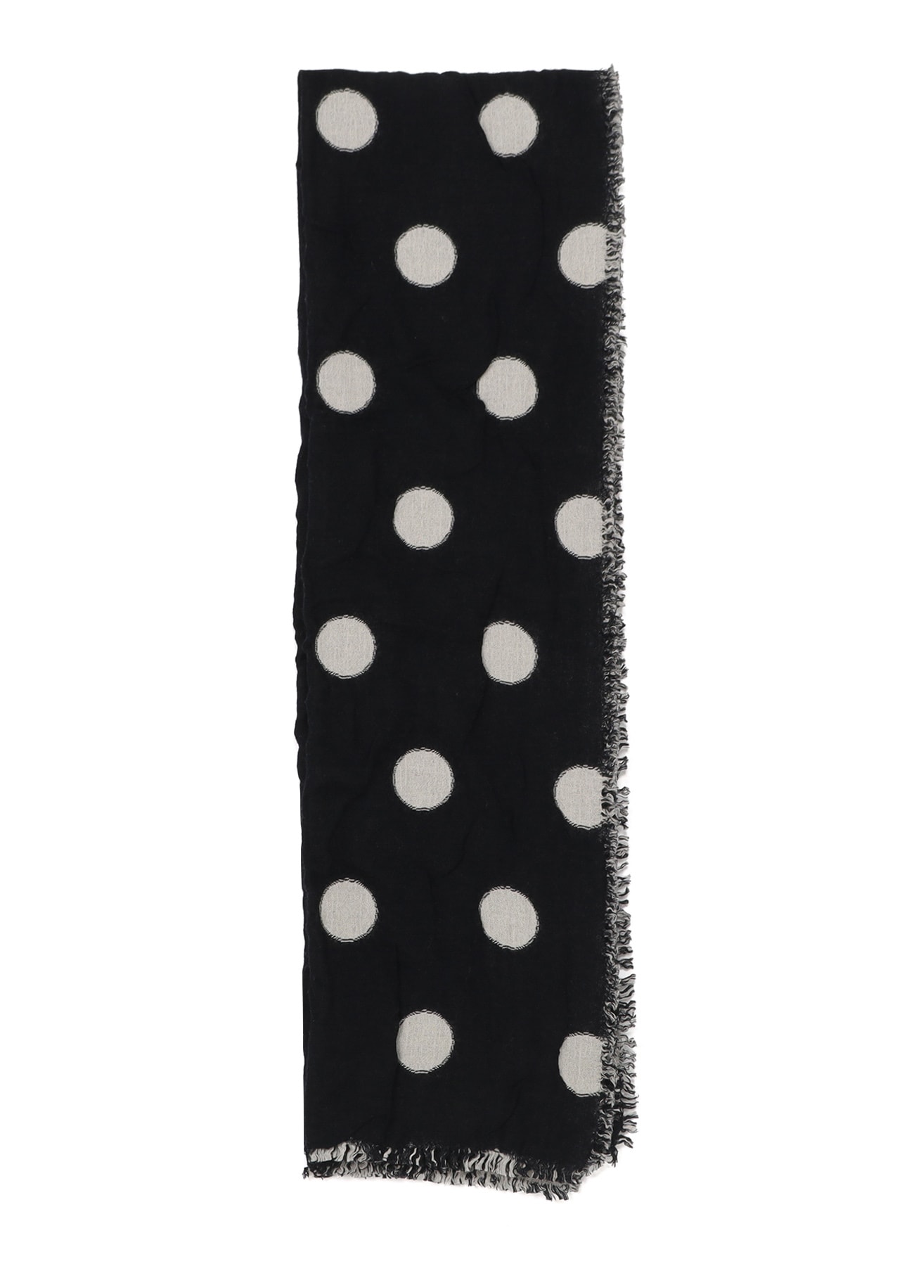 WOOL MILLING REVERSIBLE POLKA DOT SCARF