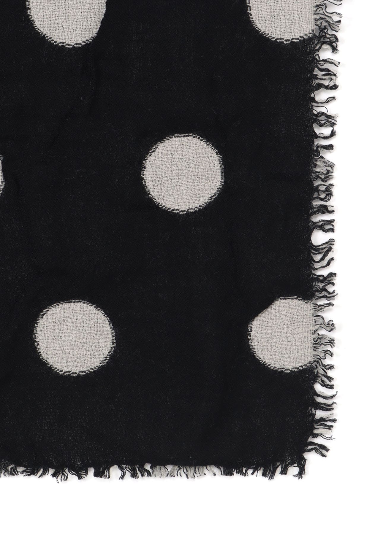 WOOL MILLING REVERSIBLE POLKA DOT SCARF