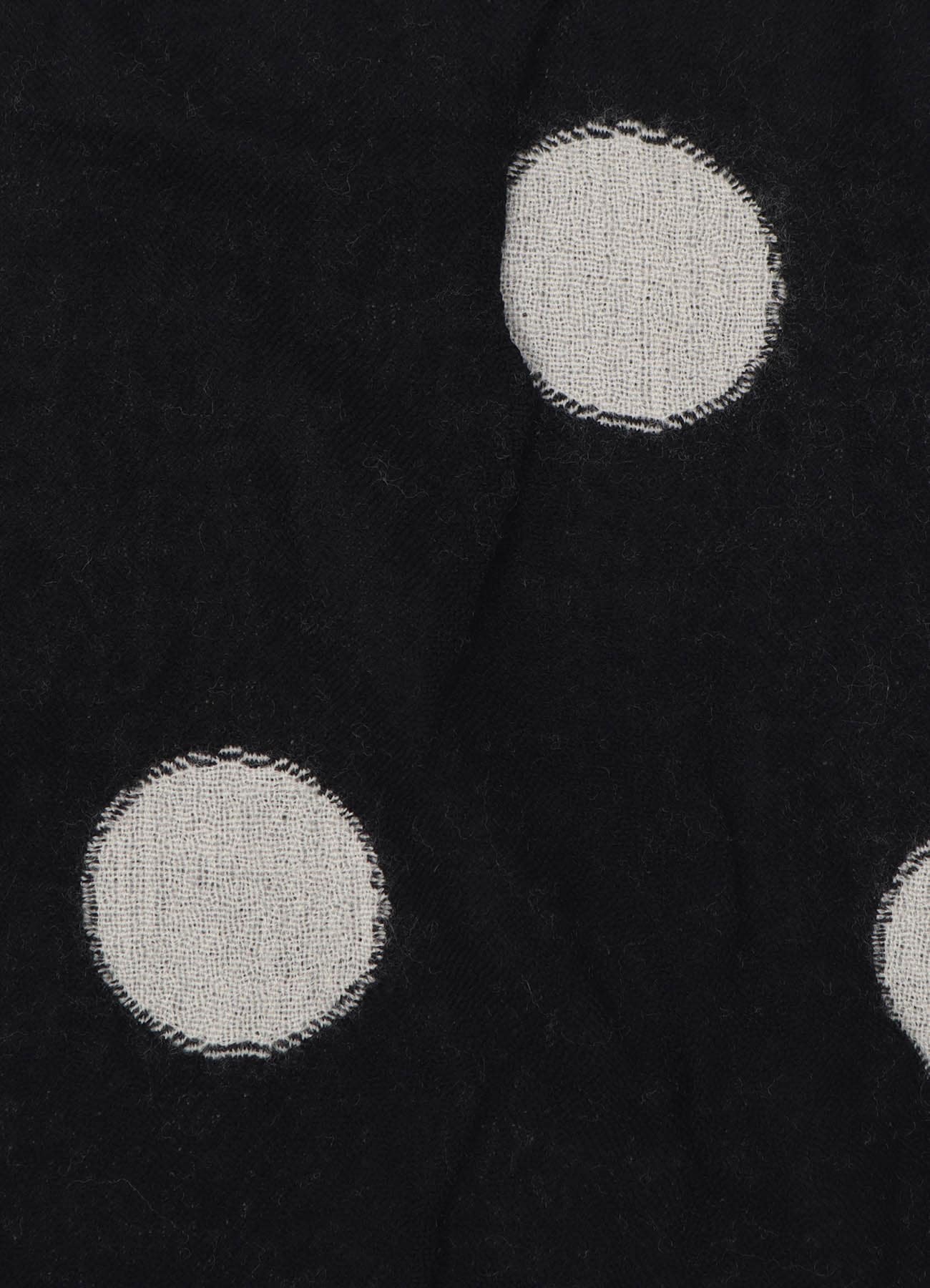 WOOL MILLING REVERSIBLE POLKA DOT SCARF