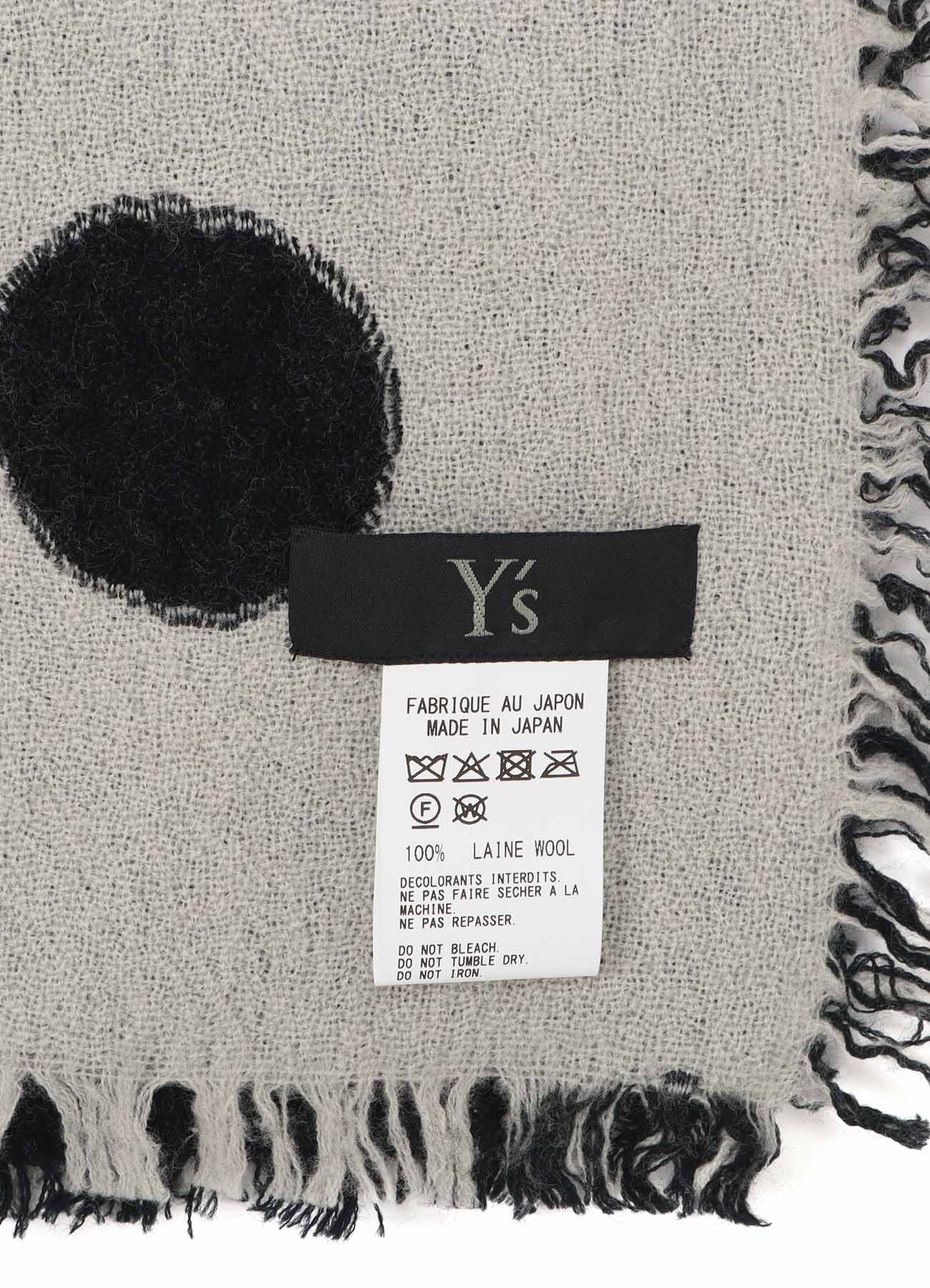 WOOL MILLING REVERSIBLE POLKA DOT SCARF