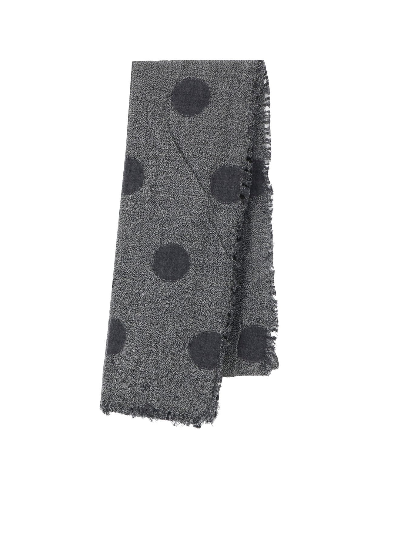 WOOL MILLING REVERSIBLE POLKA DOT SCARF