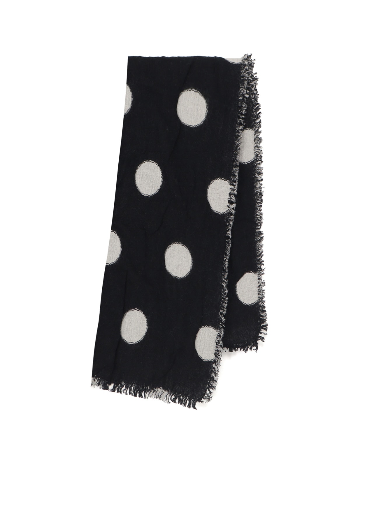 WOOL MILLING REVERSIBLE POLKA DOT SCARF