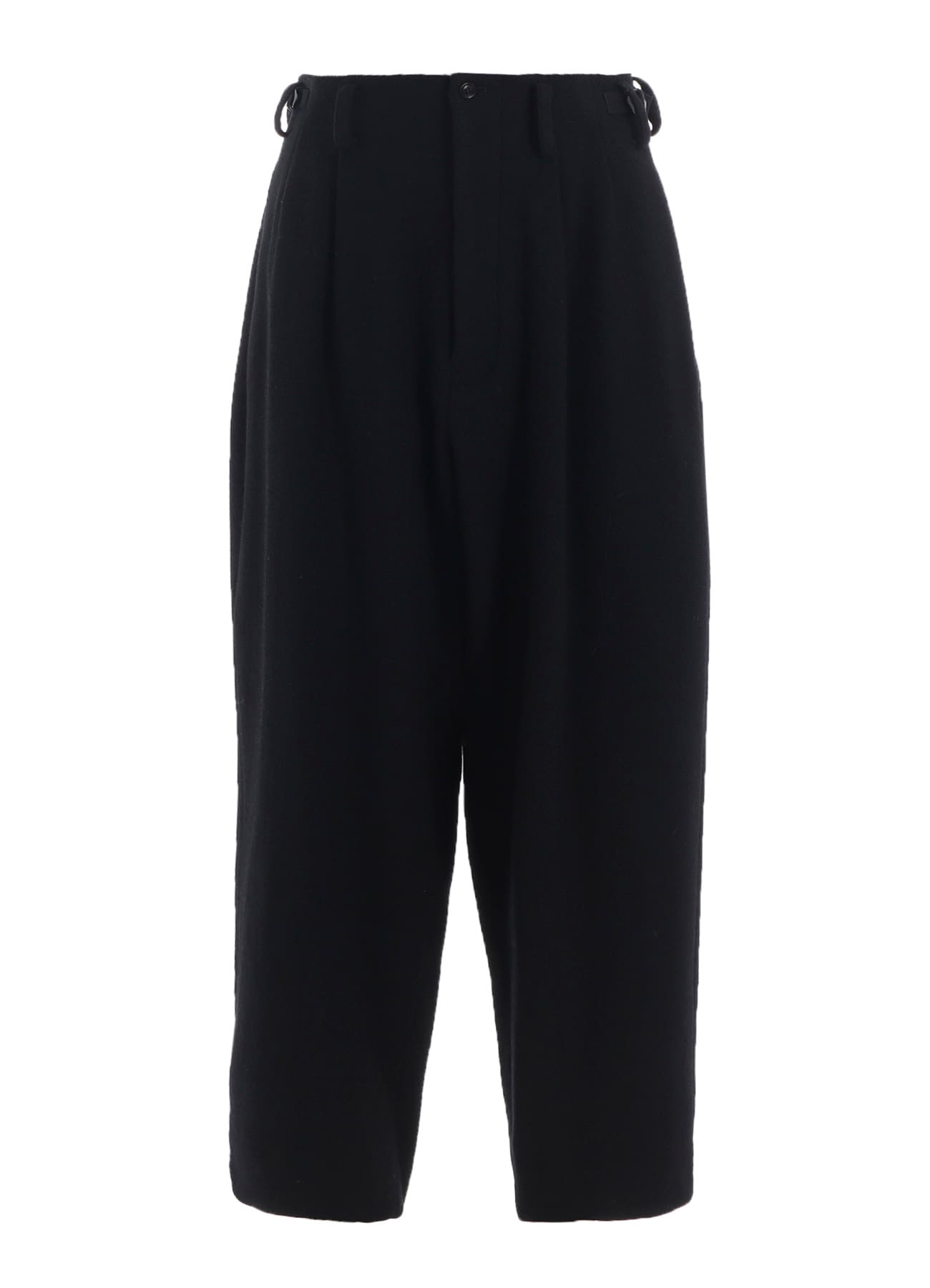 BIG HERRINGBONE DOUBLE TUCK WIDE PANTS