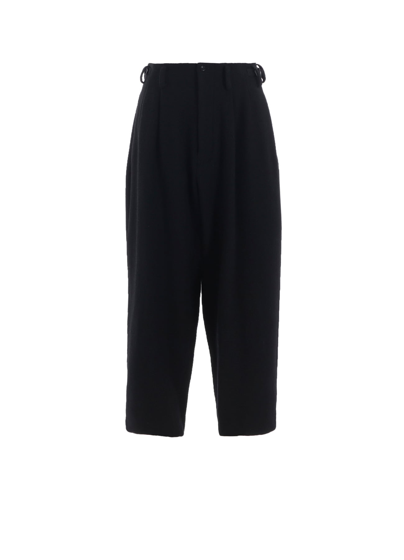 BIG HERRINGBONE DOUBLE TUCK WIDE PANTS