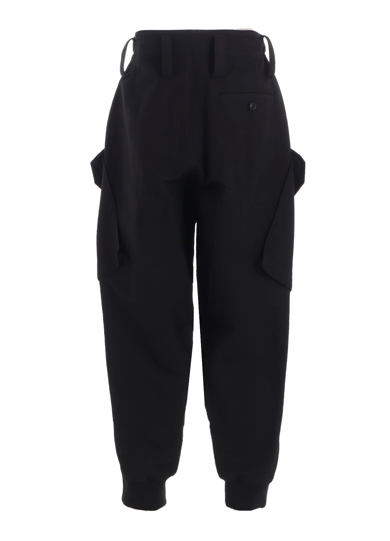 COTTON/FLAX MOLESKIN RIB HEM PANTS