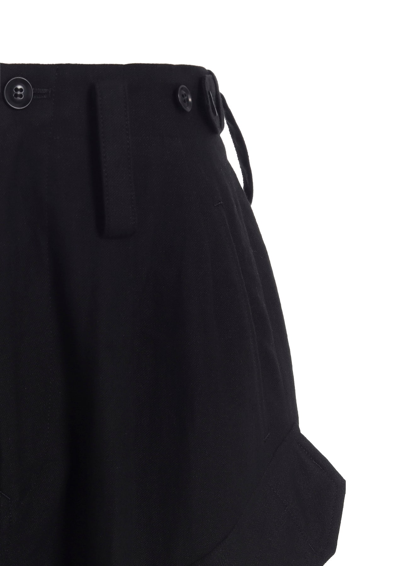 COTTON/FLAX MOLESKIN RIB HEM PANTS