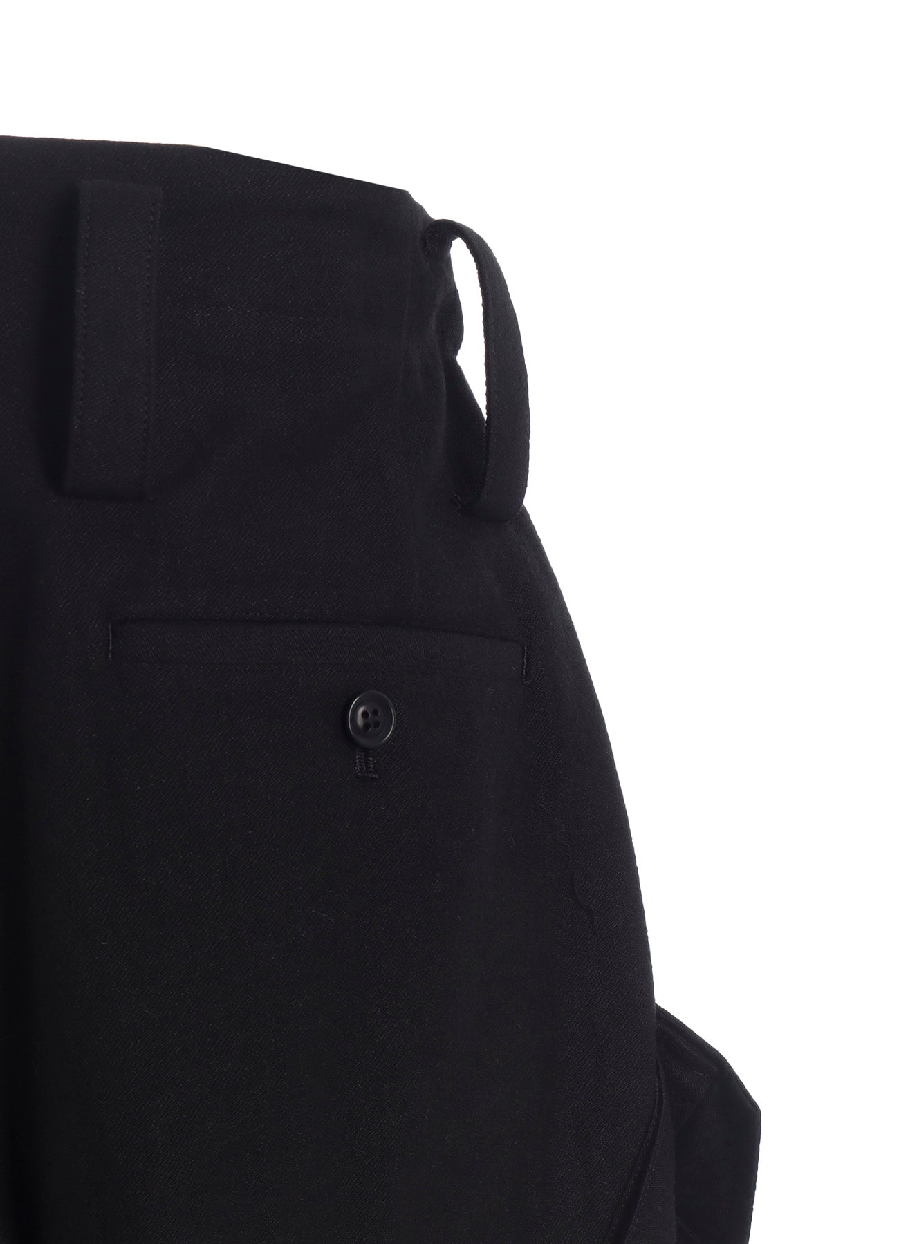 COTTON/FLAX MOLESKIN RIB HEM PANTS