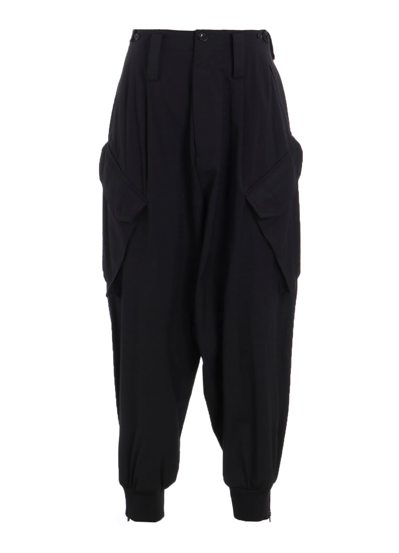 WOOL BREND TWILL RIB HEM PANTS