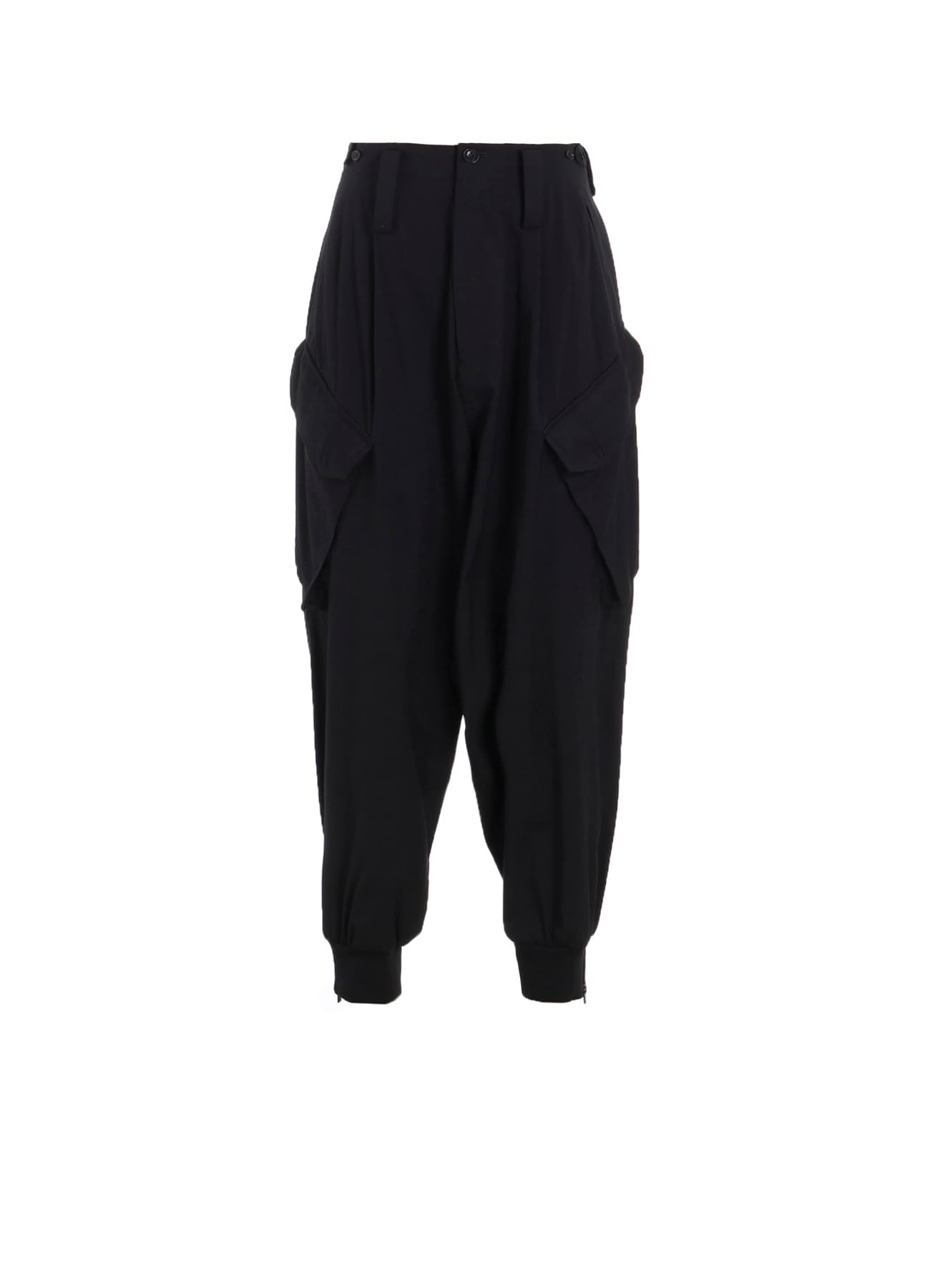 WOOL BREND TWILL RIB HEM PANTS