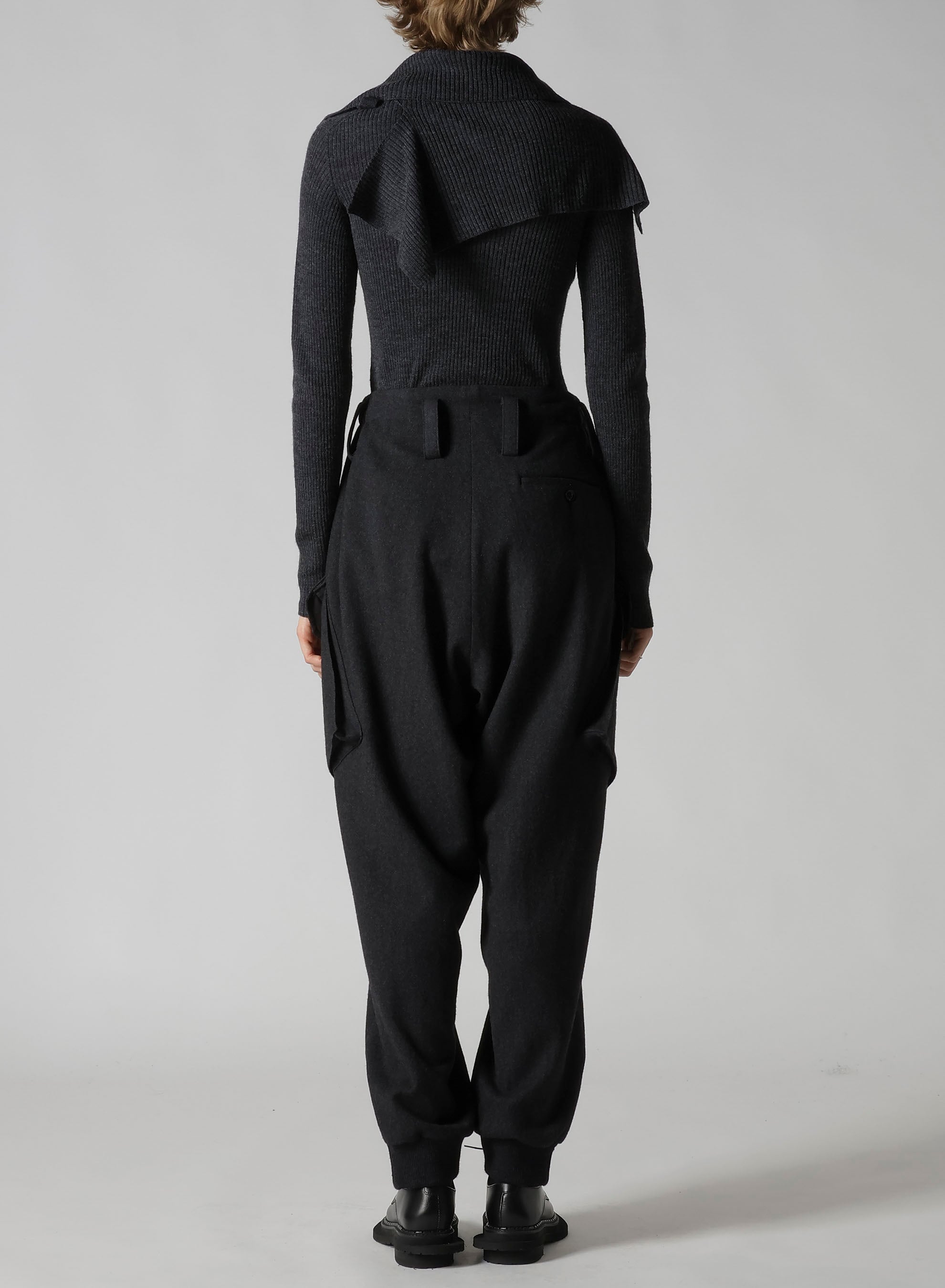 W/NY HERRINGBONE RIB HEM PANTS
