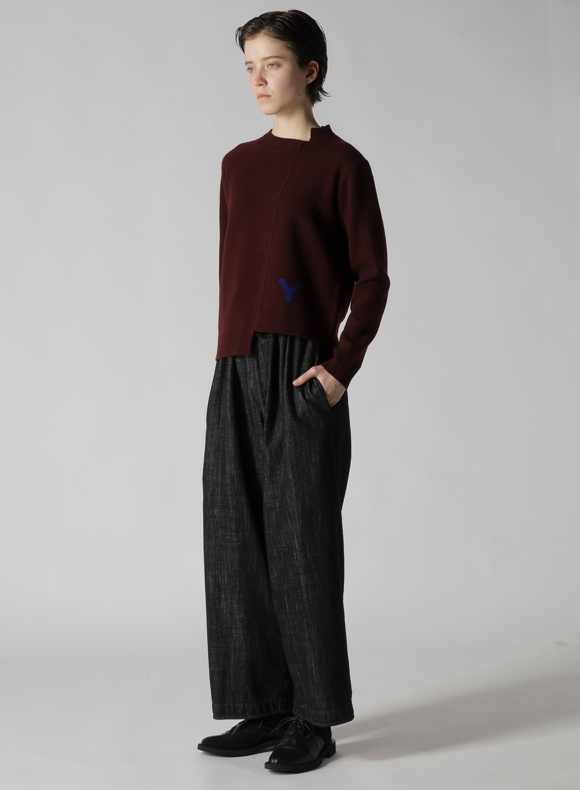 8OZ DENIM STRAIGHT STRING PANTS