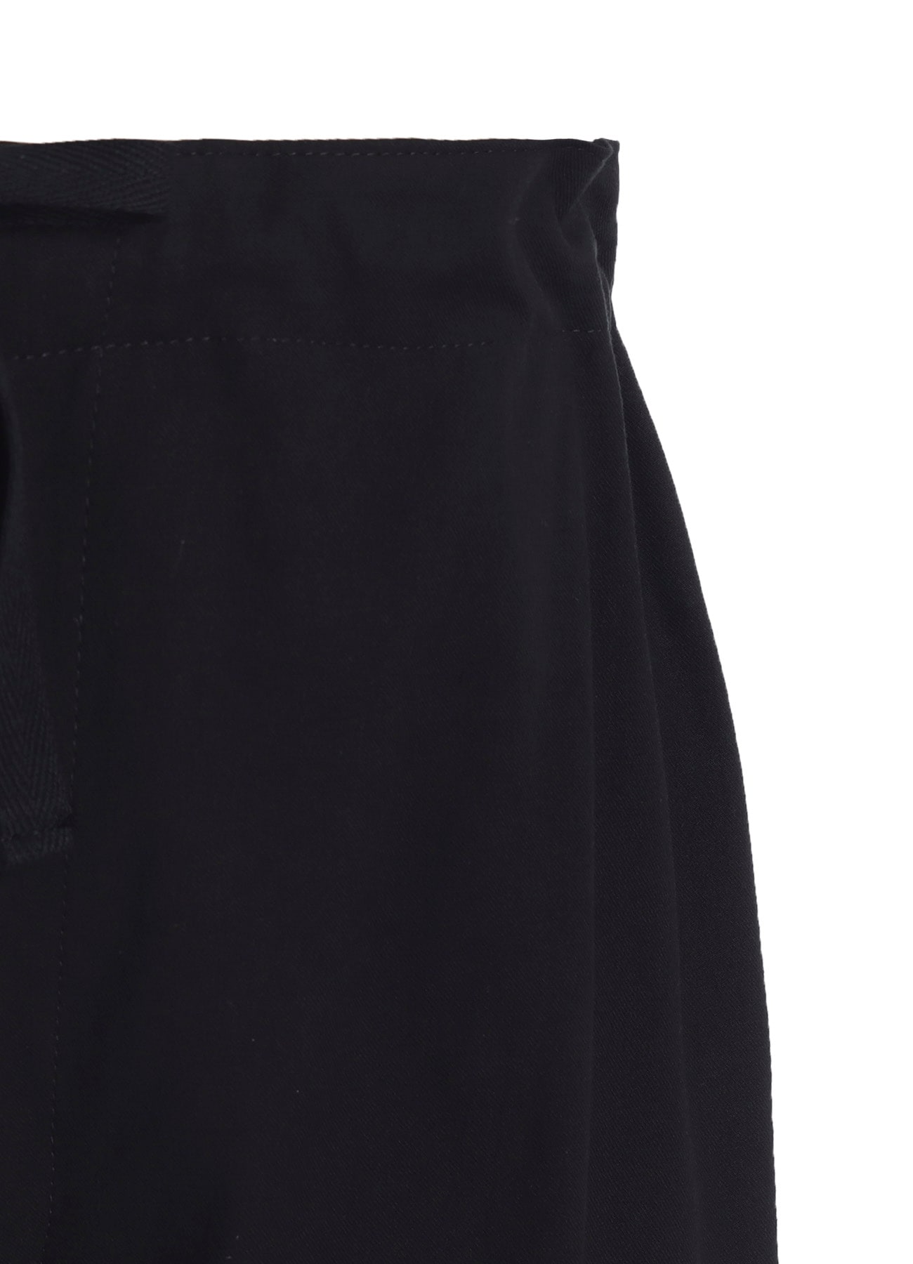 COTTON TWILL STRAIGHT STRING PANTS