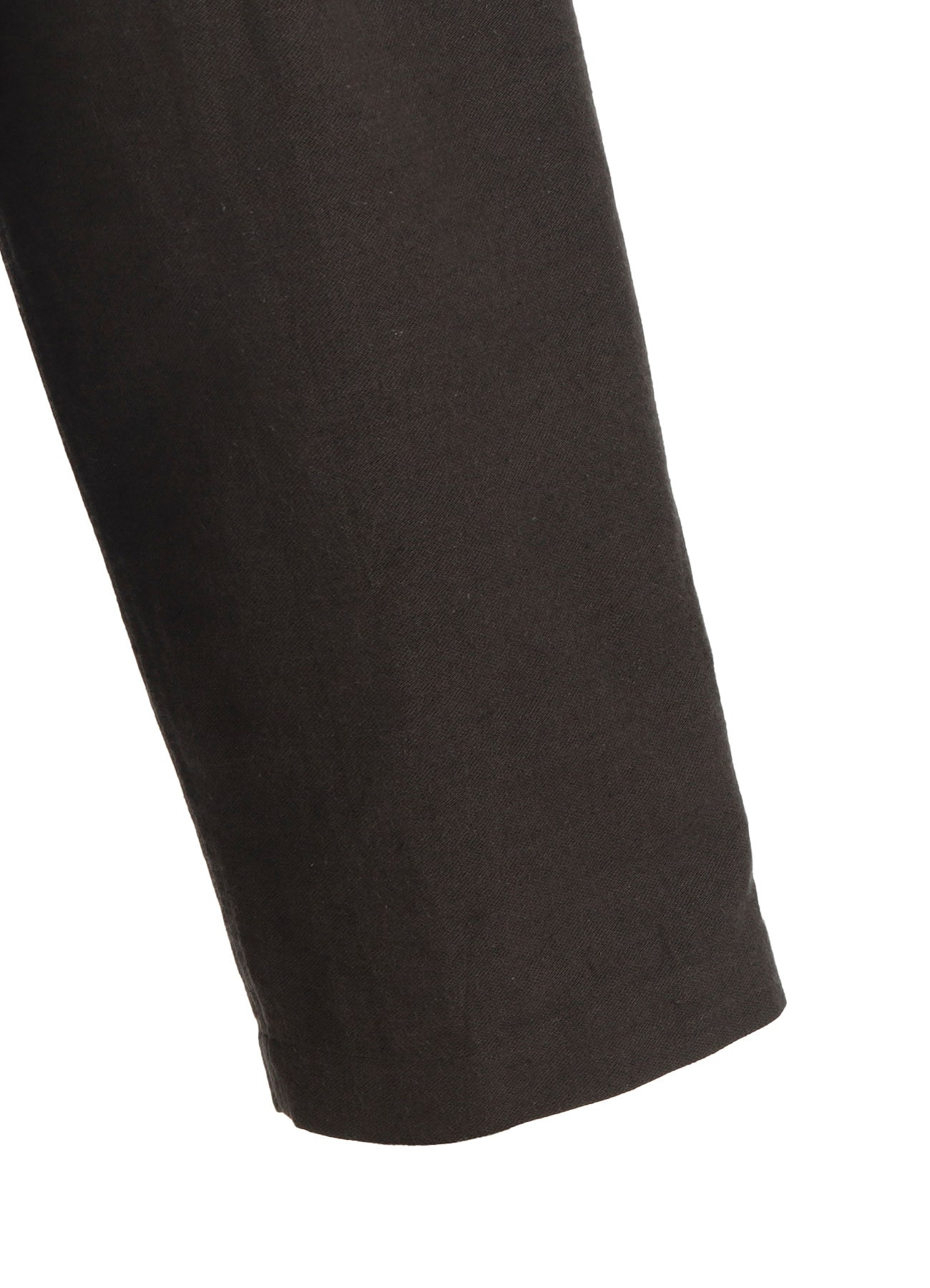 COTTON/FLAX MOLESKIN TUCKED PANTS