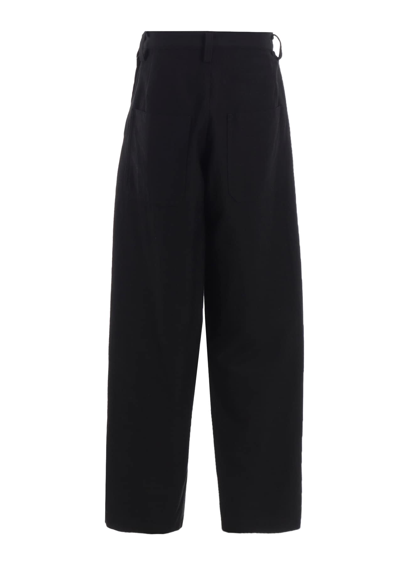 COTTON/FLAX MOLESKIN TUCKED PANTS