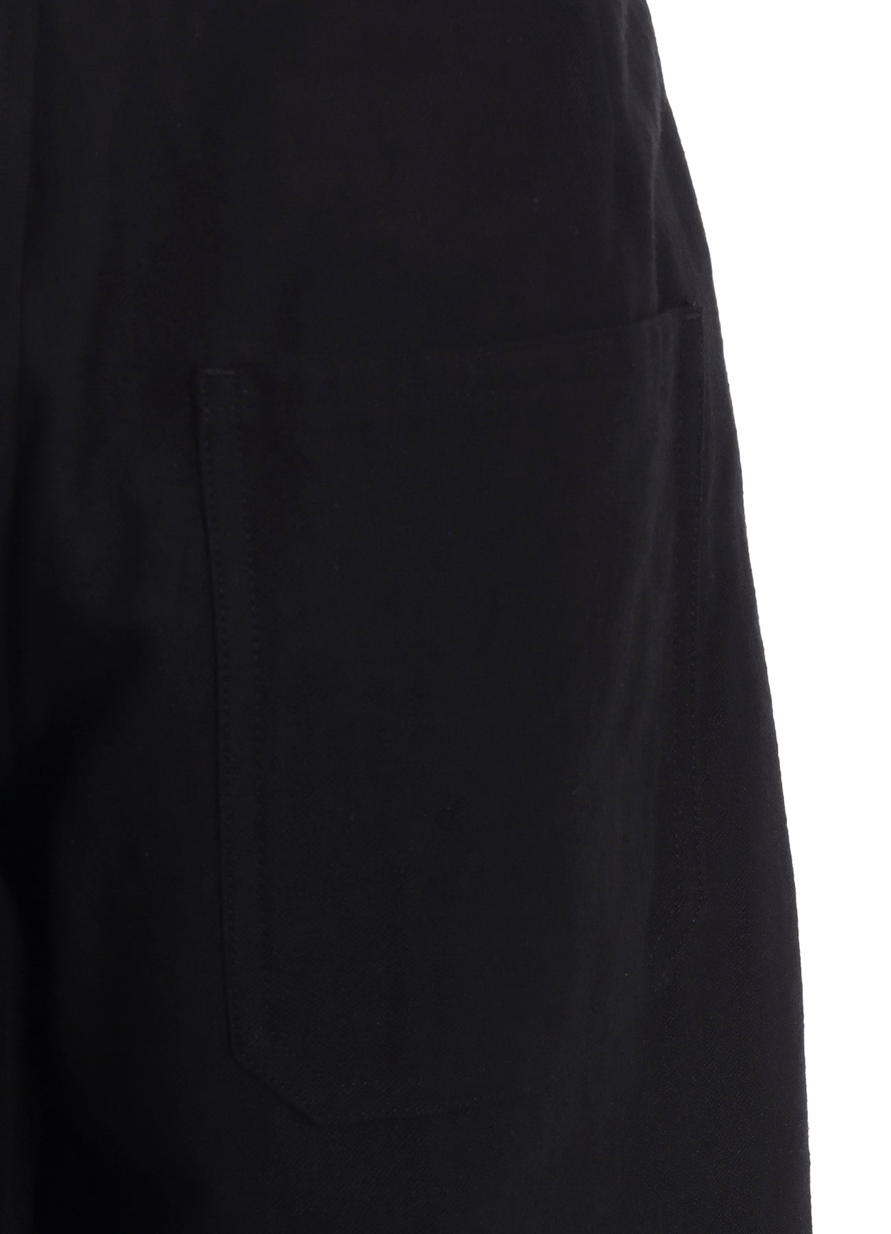 COTTON/FLAX MOLESKIN TUCKED PANTS