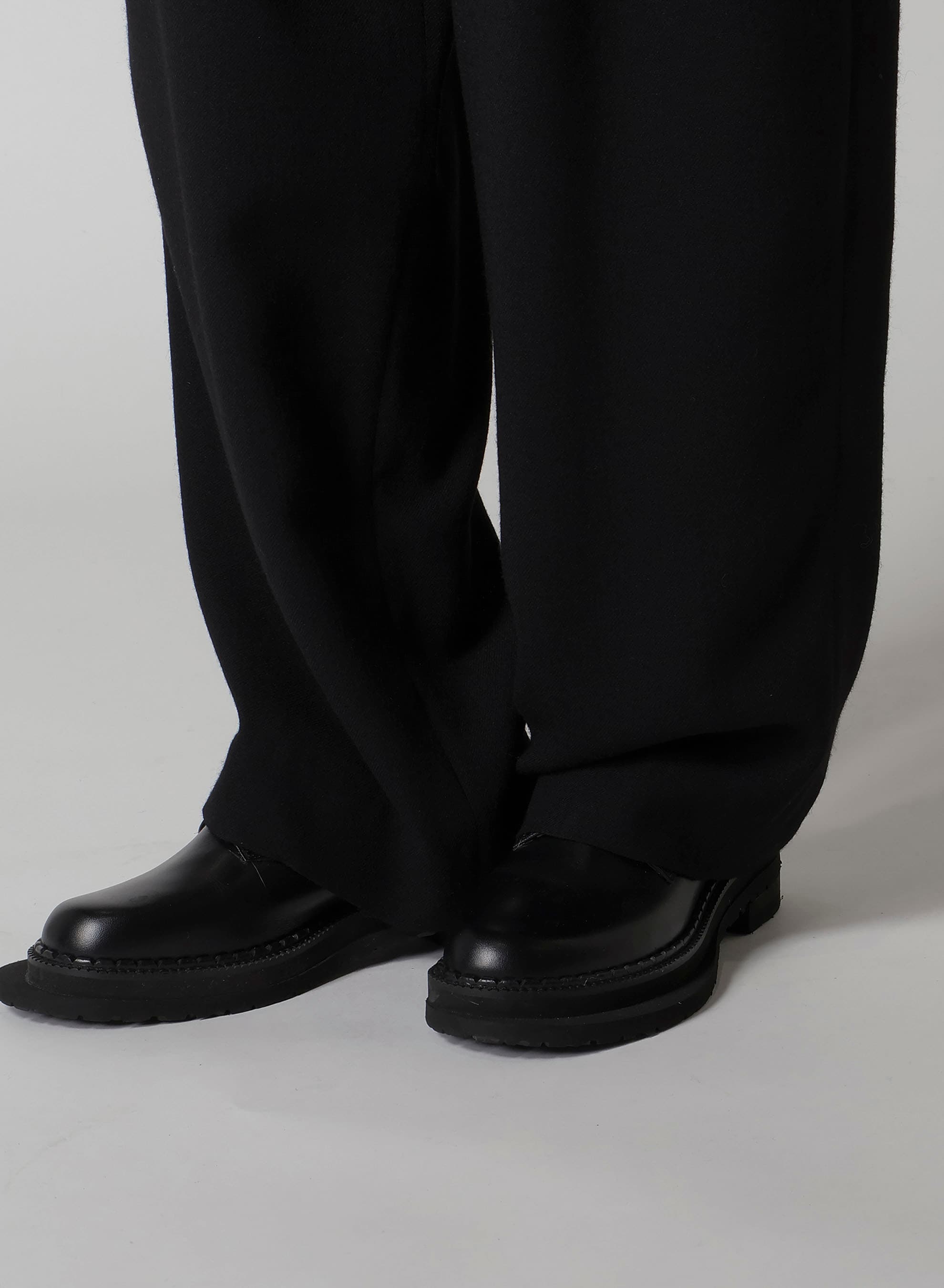 W/RY WASHER PROCESSED GAUZE SINGLE TUCK PANTS