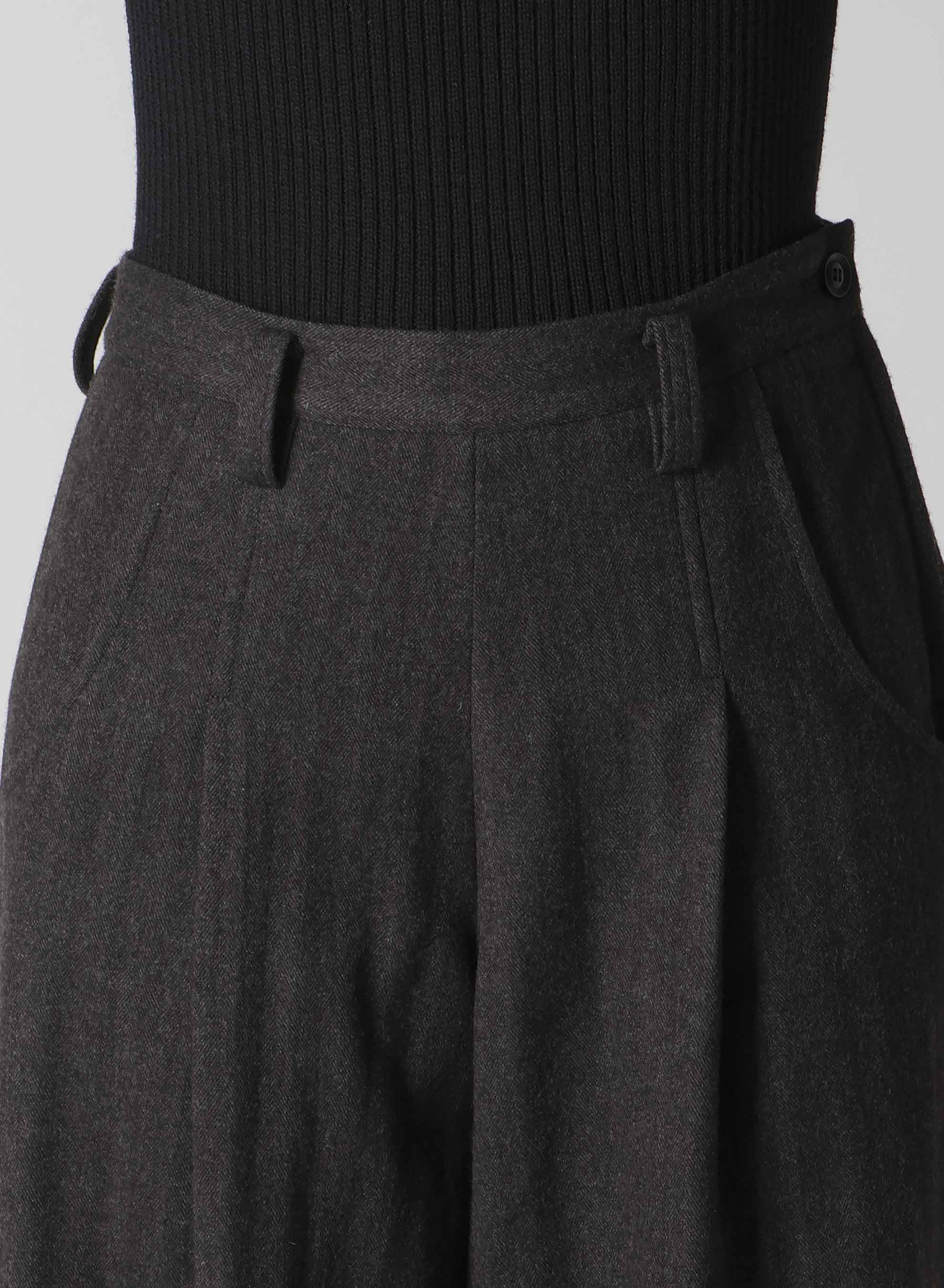 W/NY HERRINGBONE SINGLE TUCK PANTS
