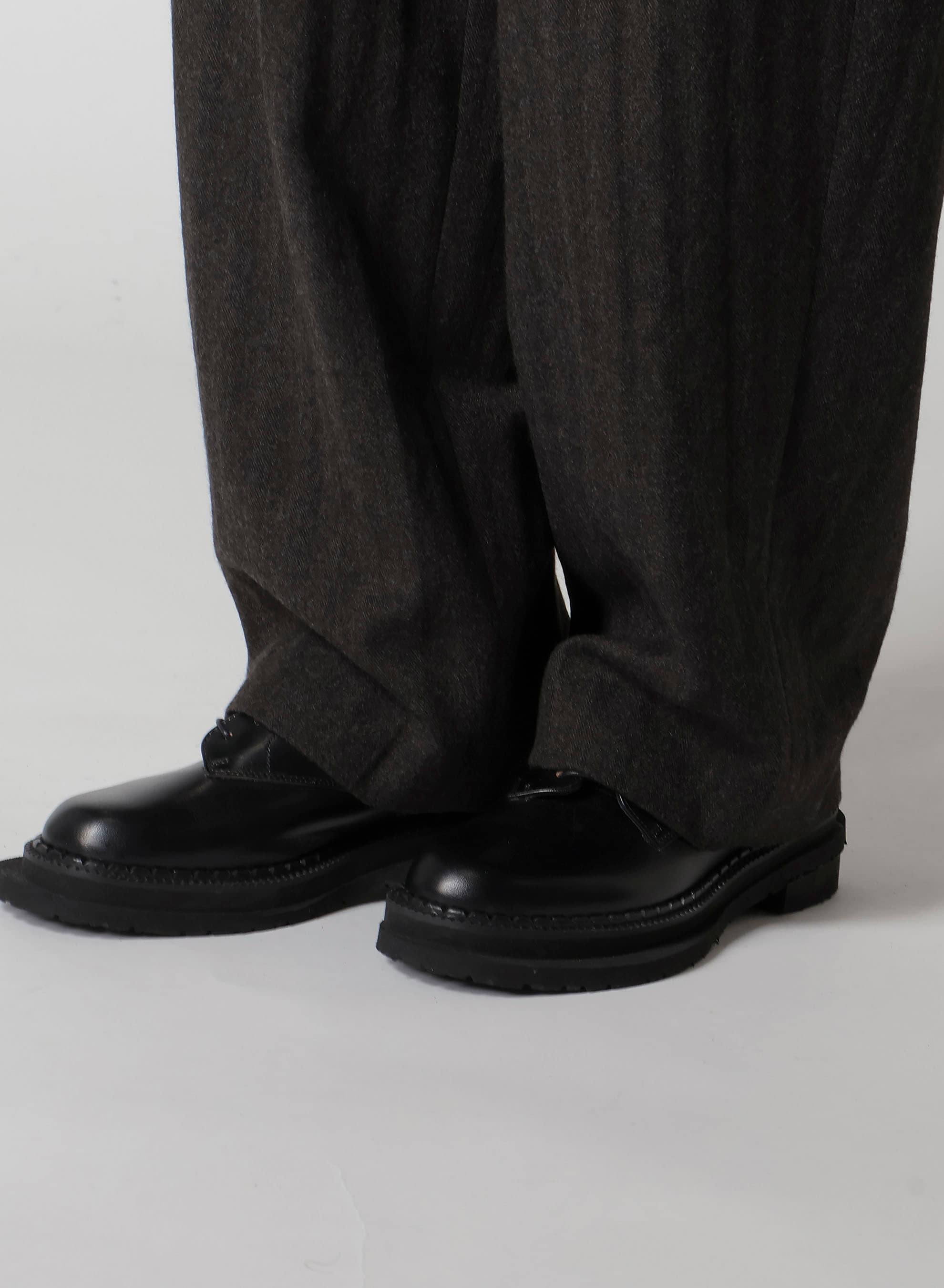 W/NY HERRINGBONE SINGLE TUCK PANTS