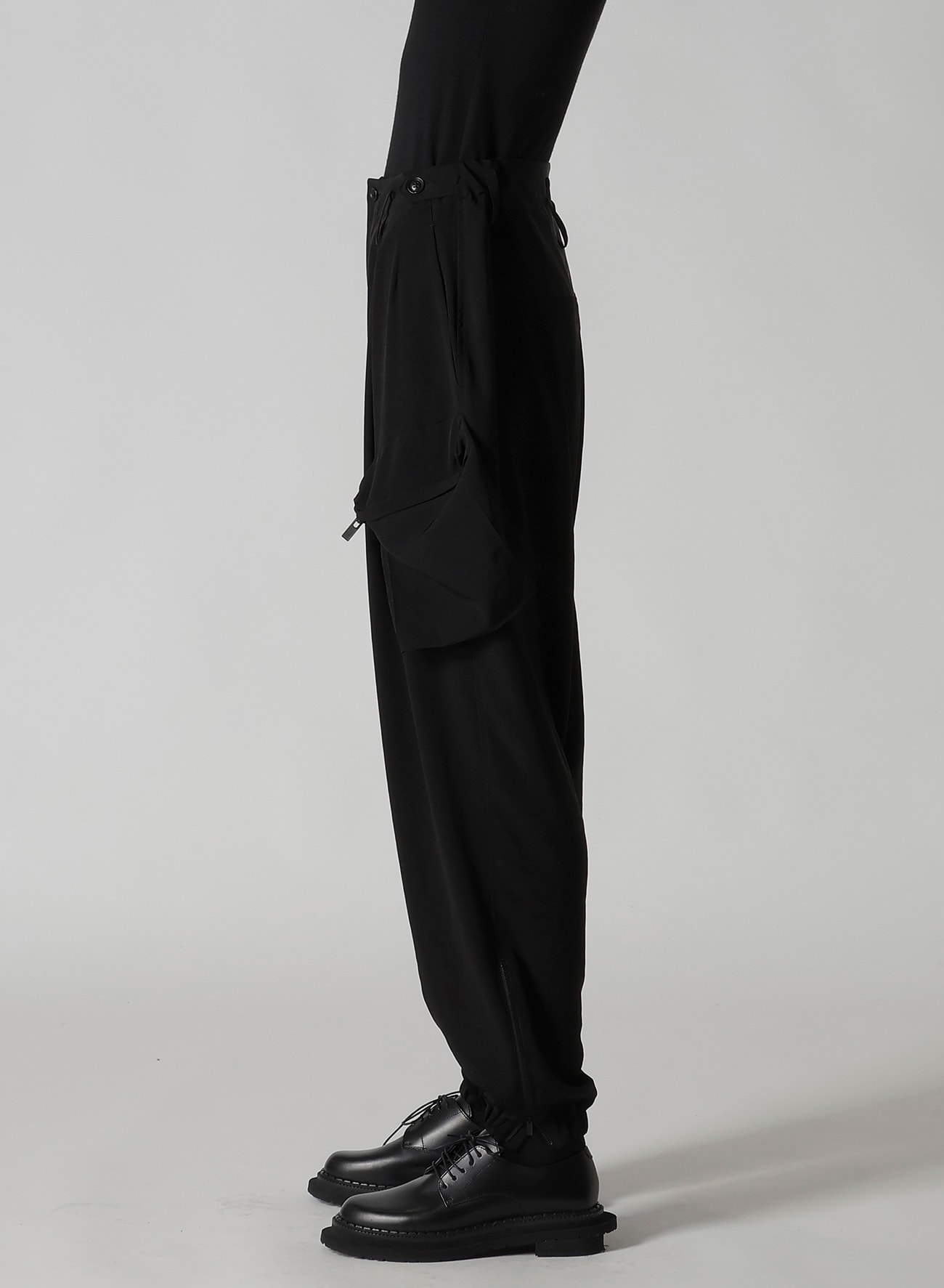 TA/PE CREPE DE CHINE FLIGHT PANTS