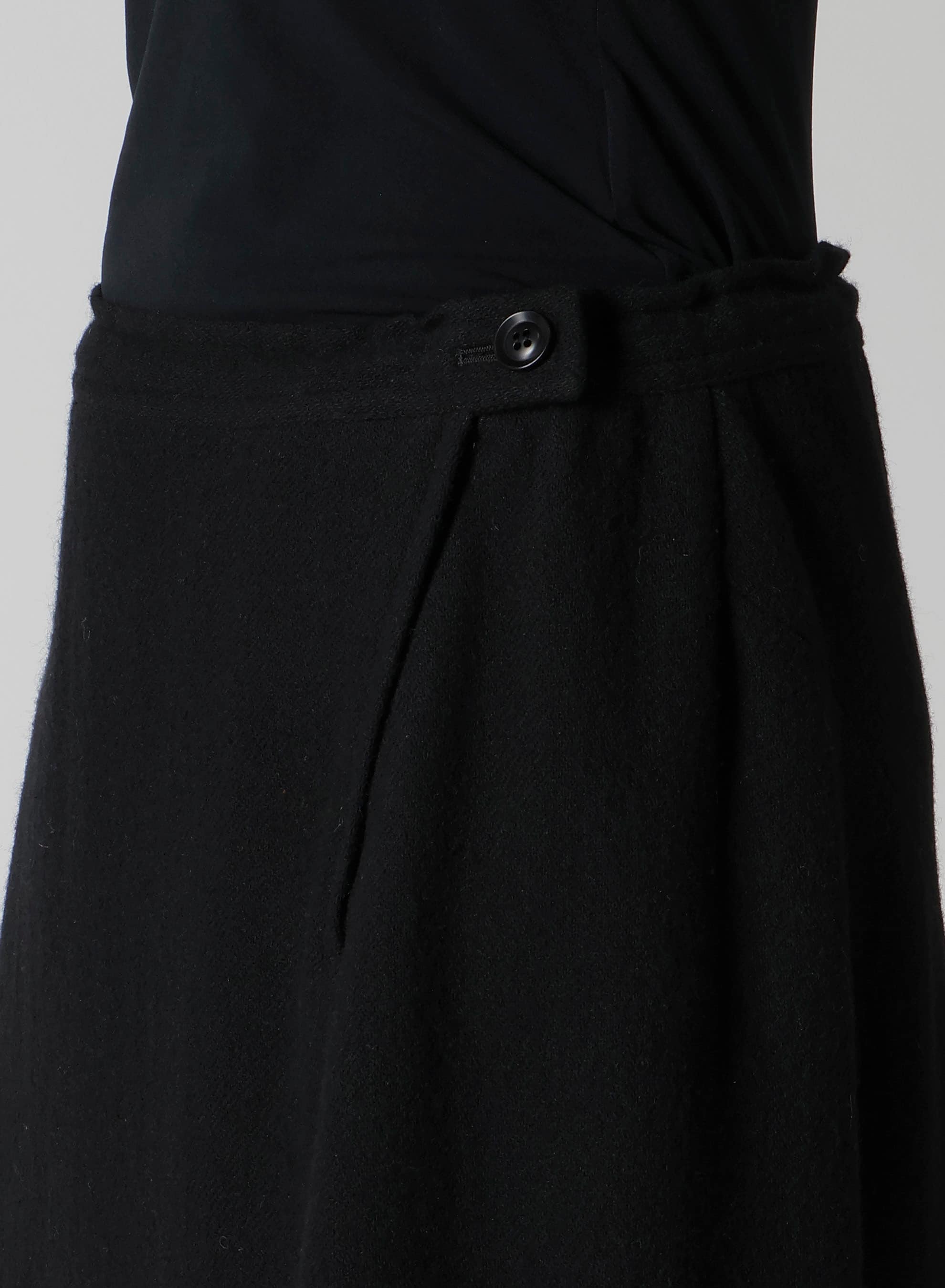 TOP VINTAGE FLANNEL ASYMMETRIC FLARE PANTS