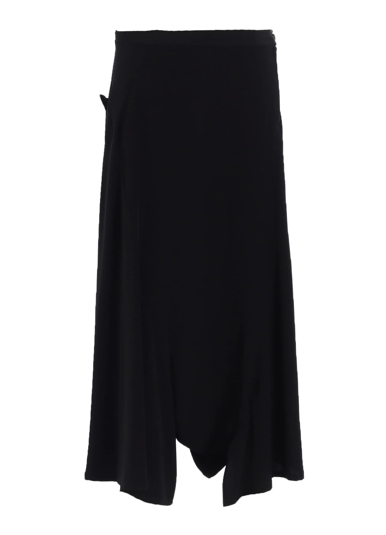 TA/PE CREPE DE CHINE ASYMMETRIC FLARE PANTS