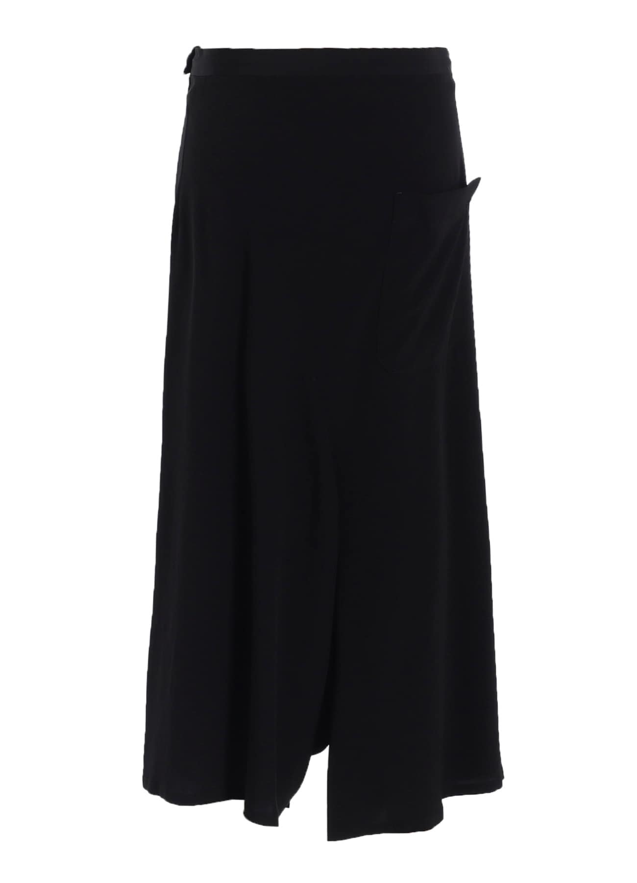 TA/PE CREPE DE CHINE ASYMMETRIC FLARE PANTS
