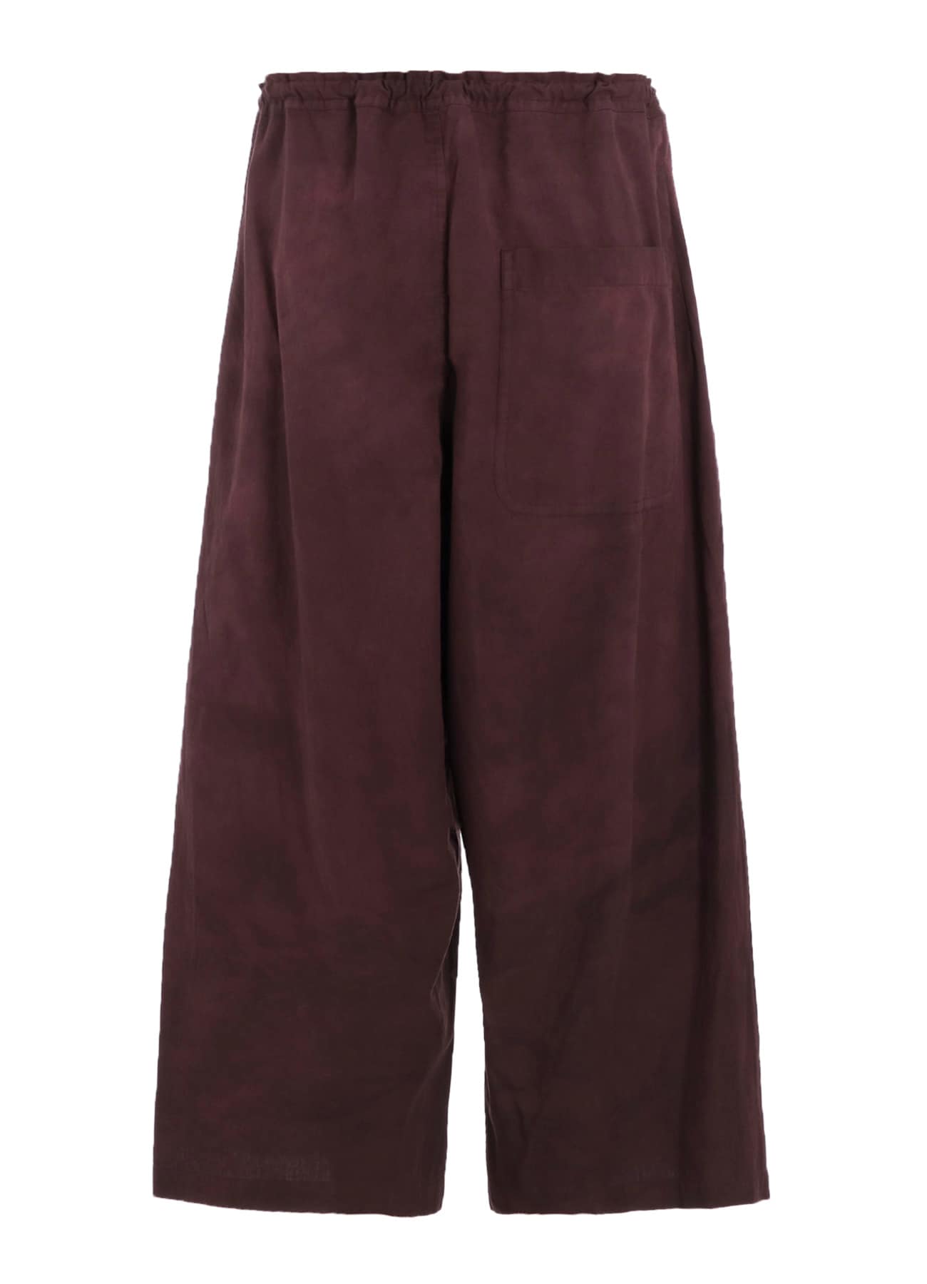 Y’s Red Label スカートドッキング 縮絨 ウール パンツ GARMENT-DYED FRONT TUCK WIDE PANTS(XS Bordeaux): Y's｜THE