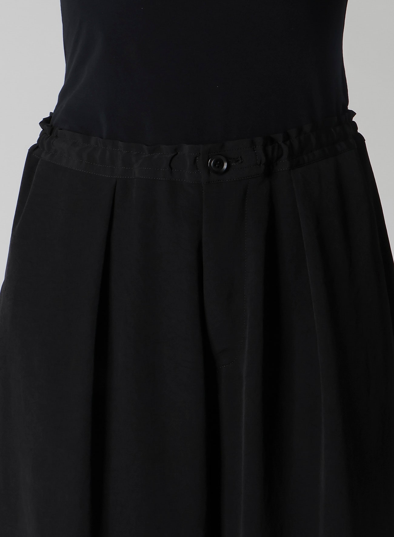 TA/PE CREPE DE CHINE FRONT TUCK WIDE PANTS