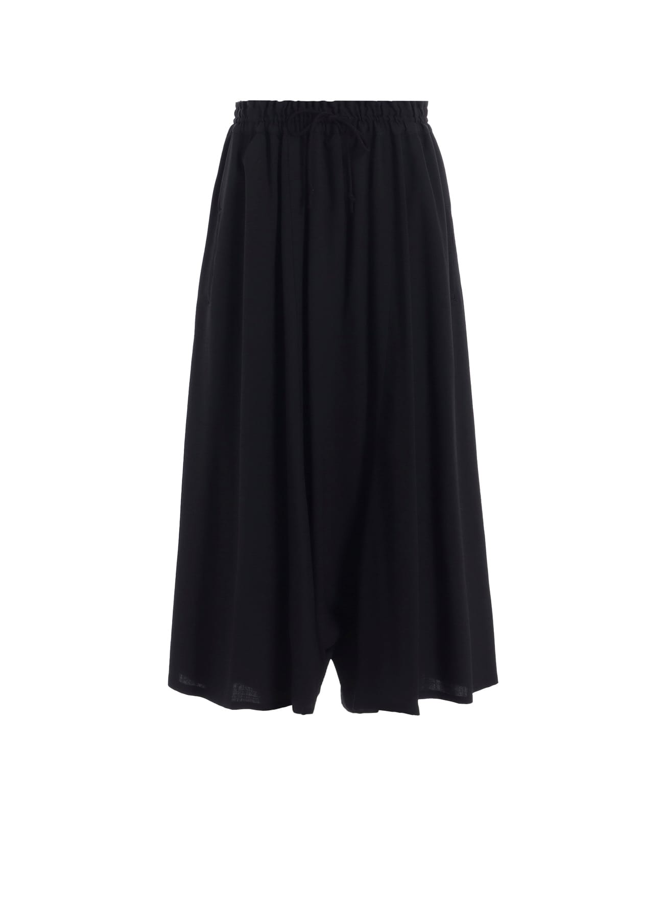WOOL SERGE GATHER PANTS