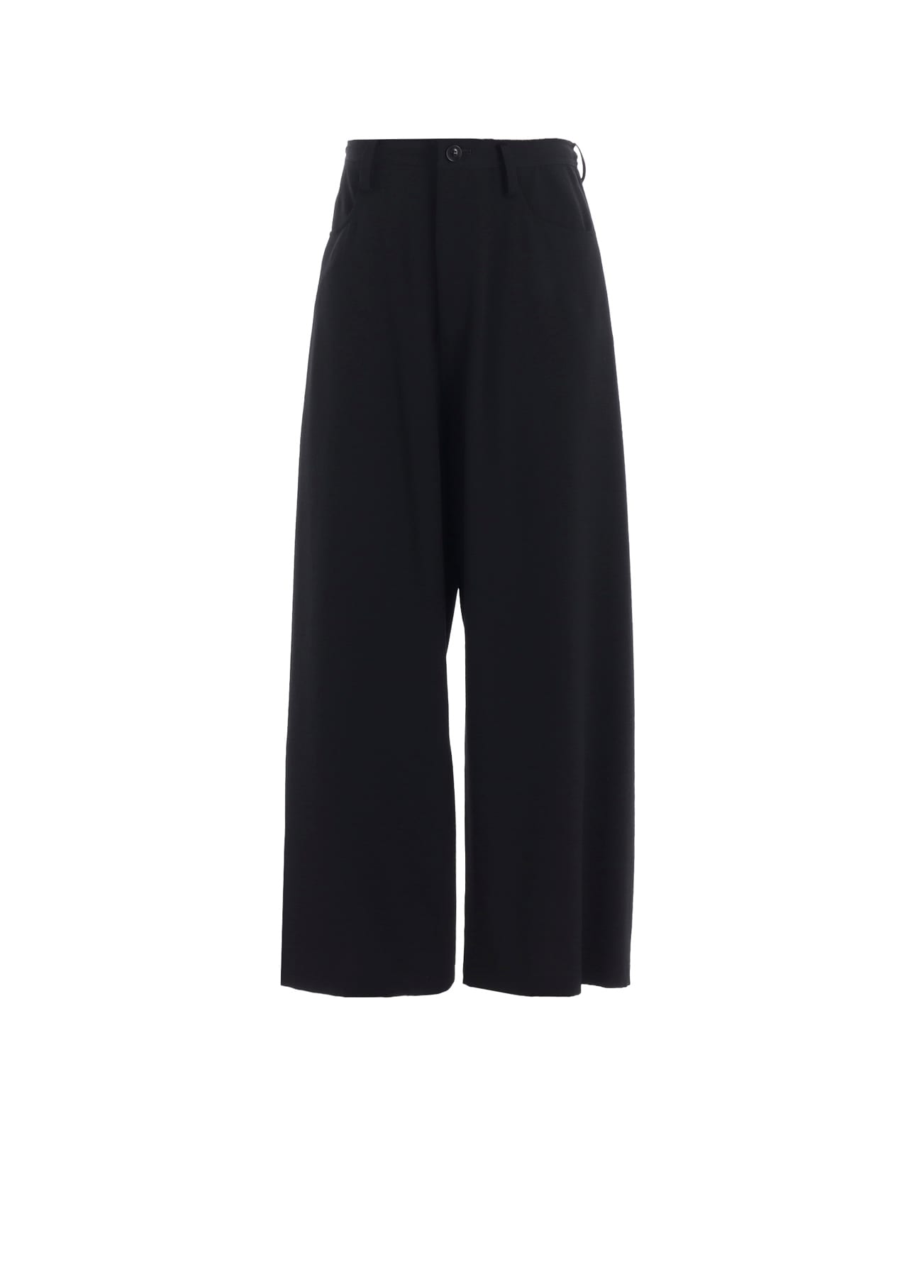 WOOL SERGE LONG STRAIGHT PANTS