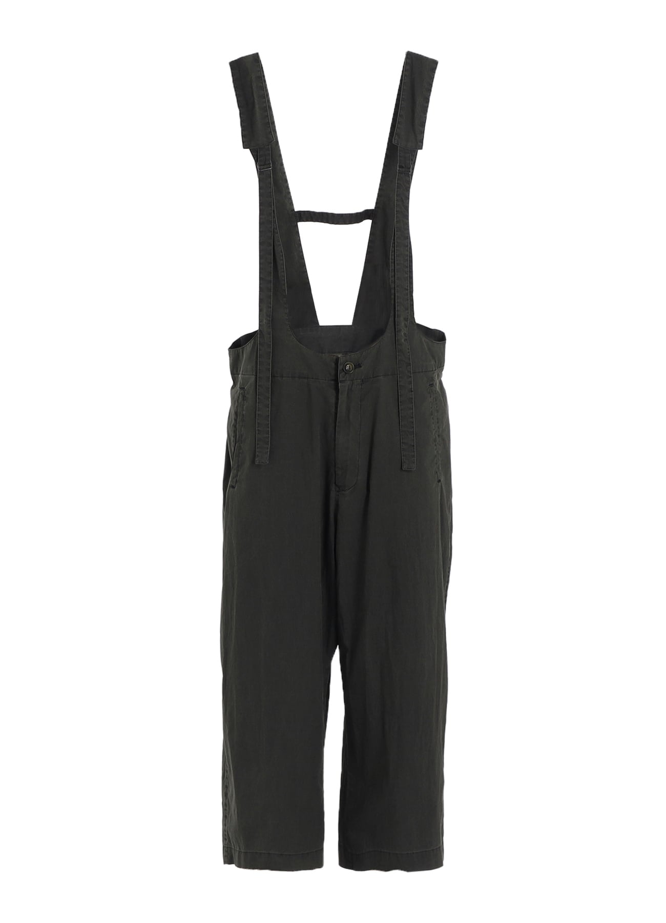 C/N PIGMENT COATED ADJUSTABLE WAIST OVERALLS(XS Khaki): Y's