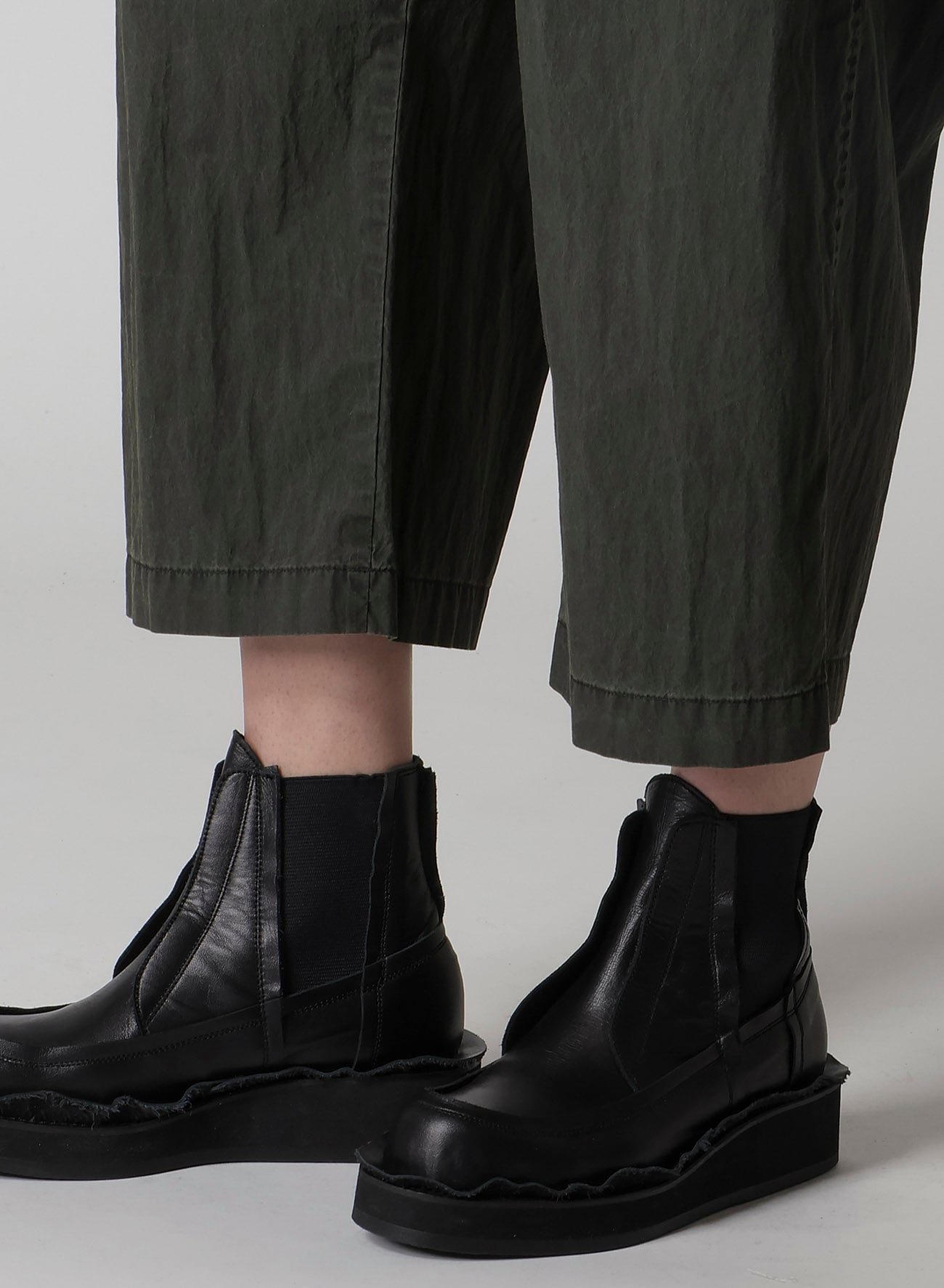 C/N PIGMENT COATED ADJUSTABLE WAIST OVERALLS(XS Khaki): Y's