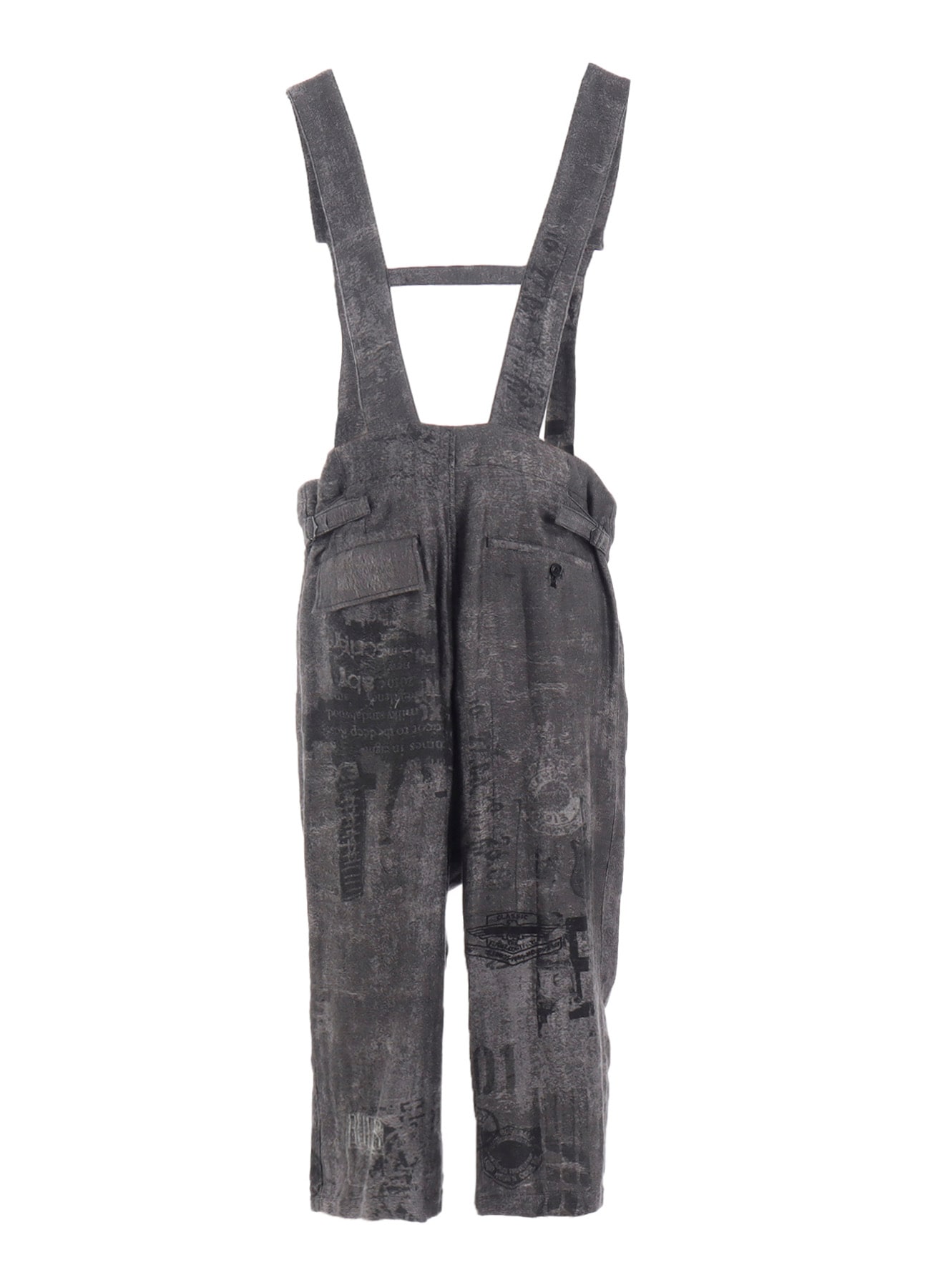 PATCH DESIGN PRINT FISH TAIL DRESS OVERALLS
