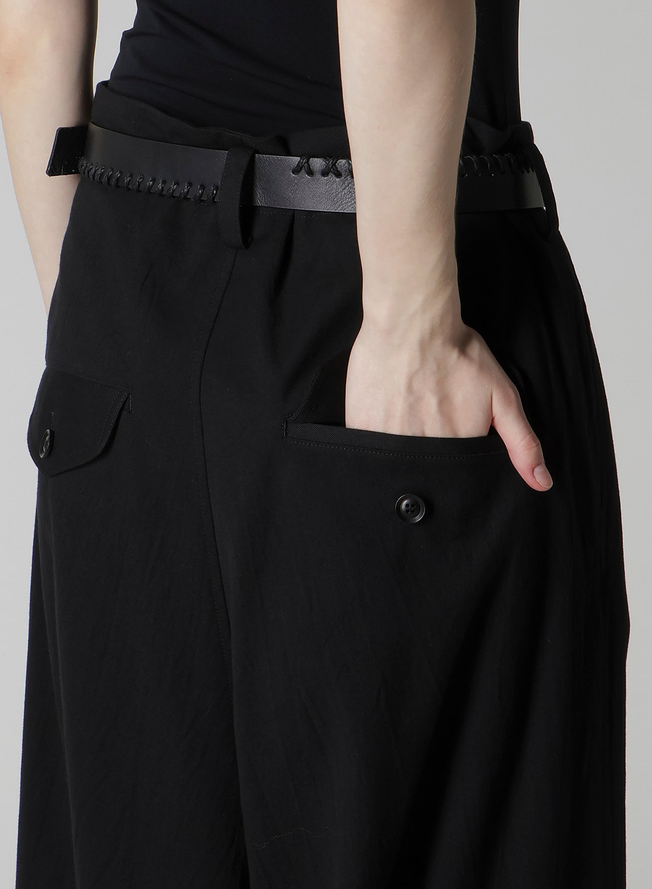 C/RY GABARDINE 2-TUCK SAROUEL PANTS