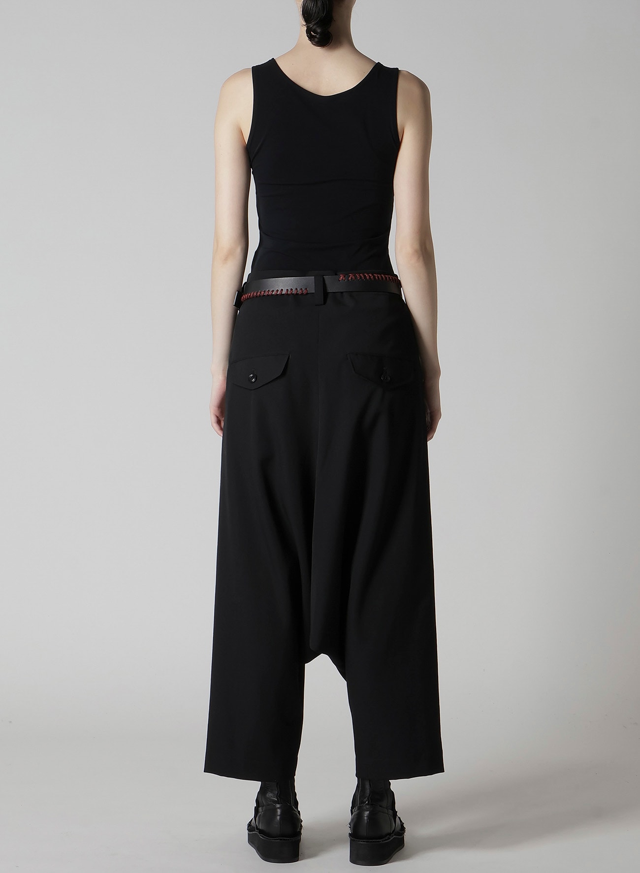 WOOL GABARDINE 2TUCK SAROUEL PANTS
