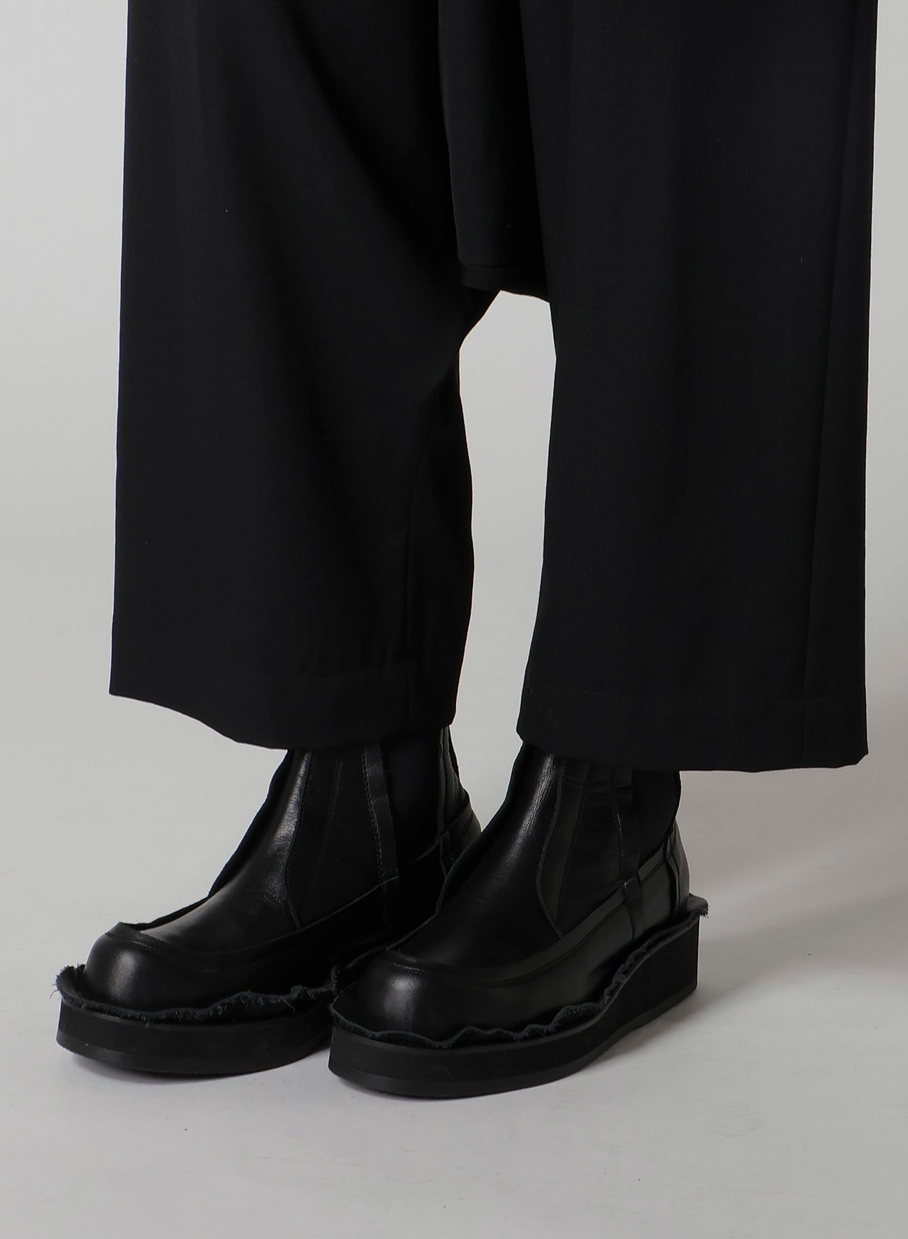 WOOL GABARDINE 2TUCK SAROUEL PANTS