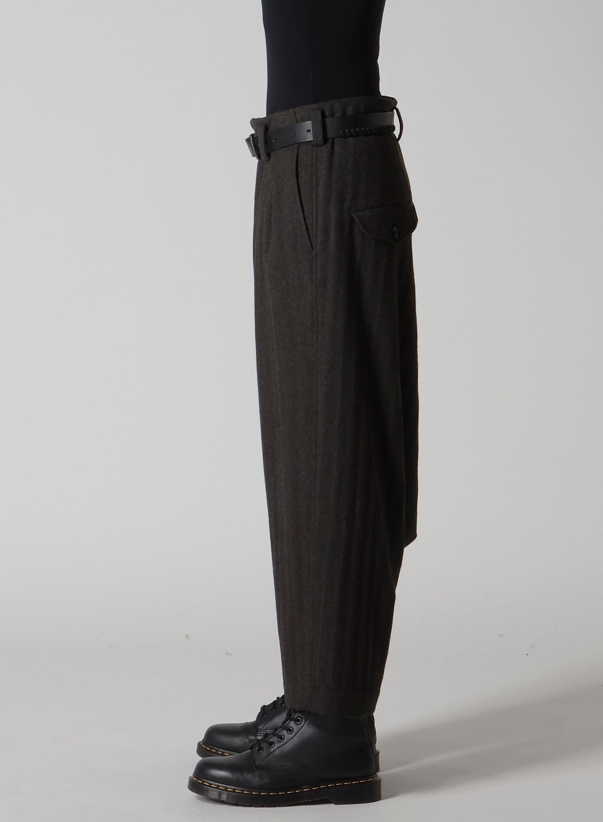 W/NY HERRINGBONE 2-TUCK SAROUEL PANTS