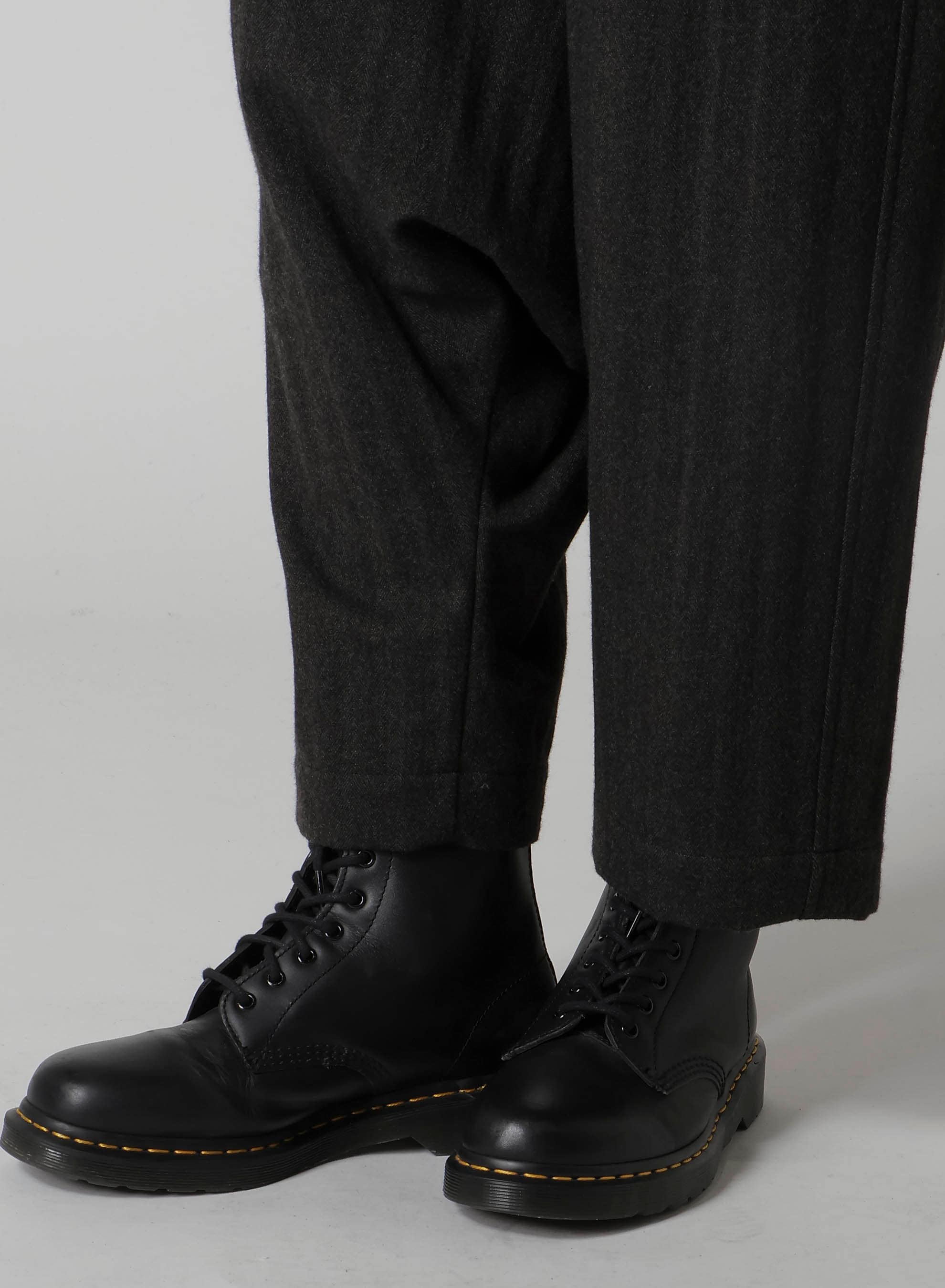 W/NY HERRINGBONE 2-TUCK SAROUEL PANTS