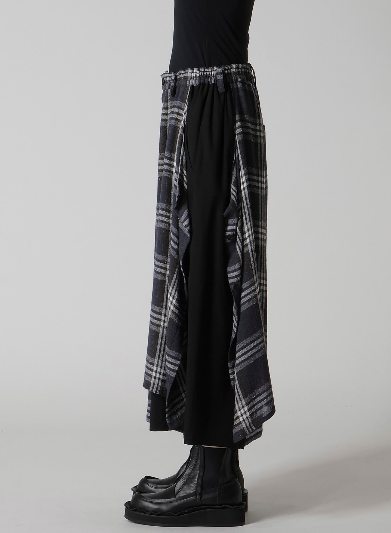 Y's Red Label チェック袴パンツ　ワイズ　LIMIfeu　ヨウジ Y's Red Label チェック袴パンツ ワイズ LIMIfeu ヨウジ Y's Red