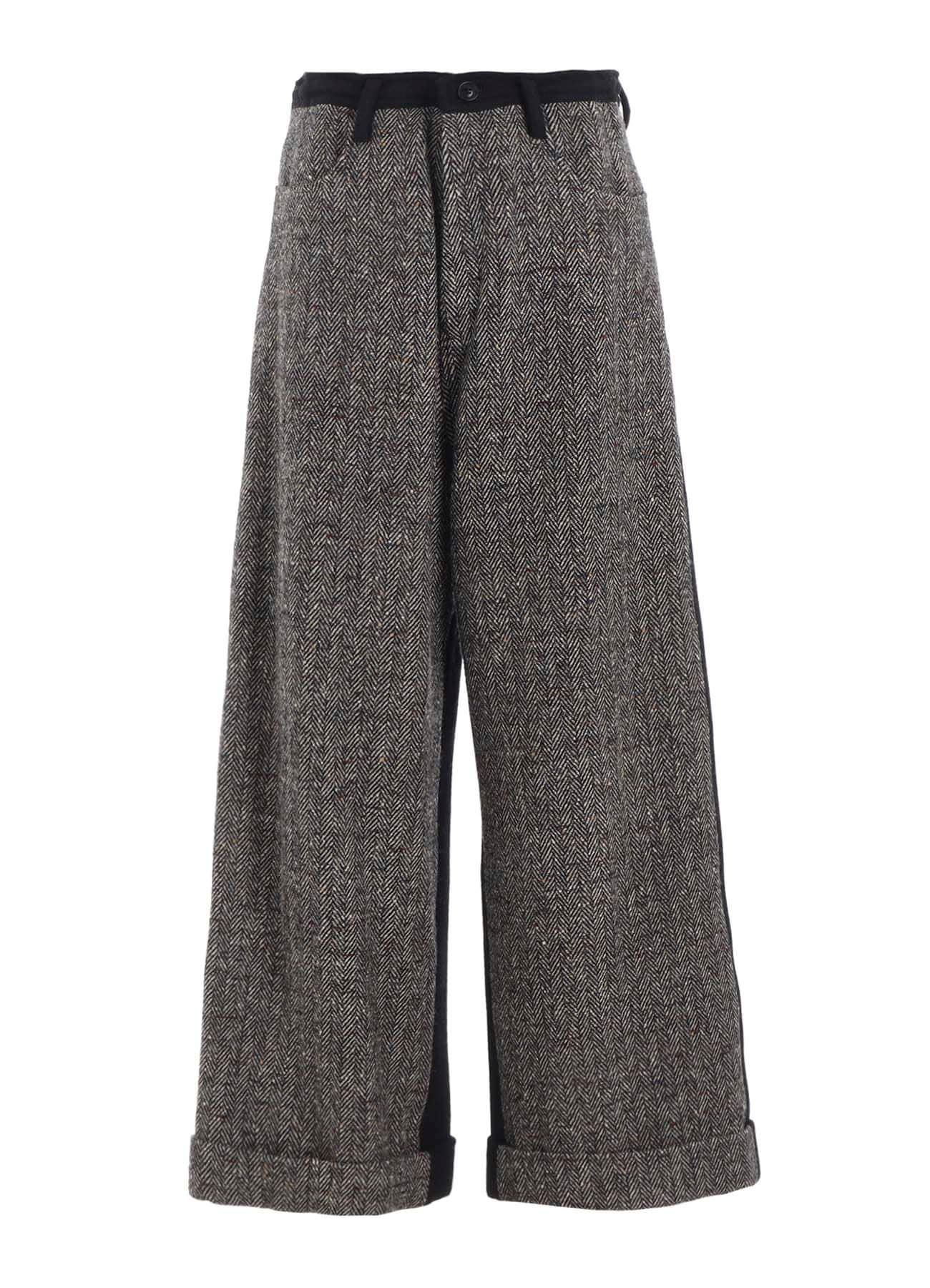 BIG HERRINGBONE WIDE PANTS
