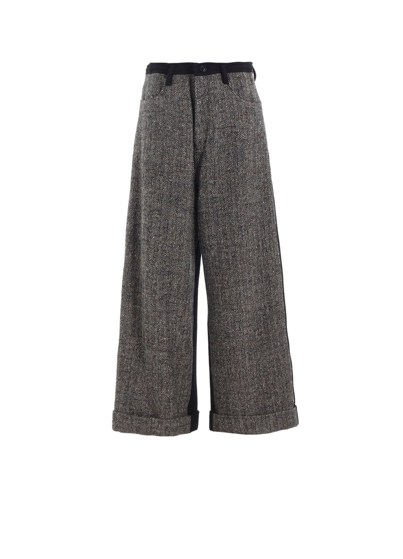 BIG HERRINGBONE WIDE PANTS