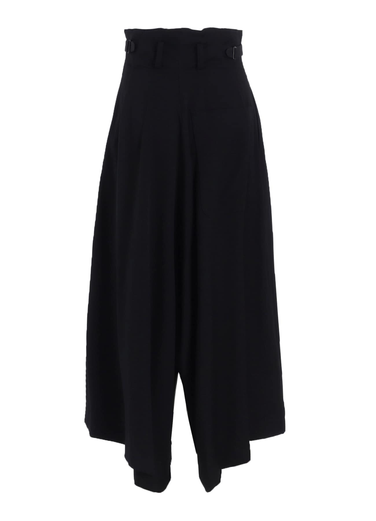 WOOL GABARDINE WIDE PANTS