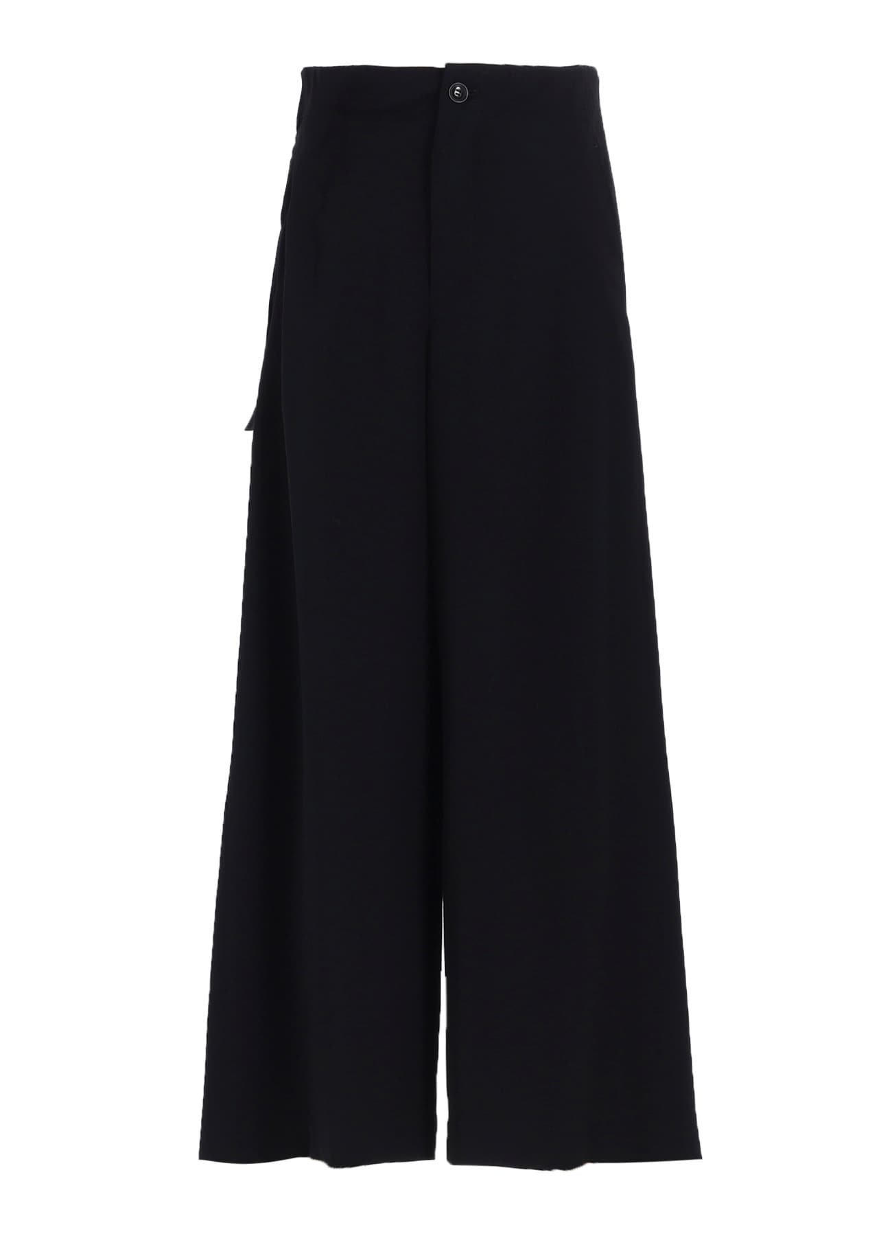 WOOL GABARDINE BELT PANTS