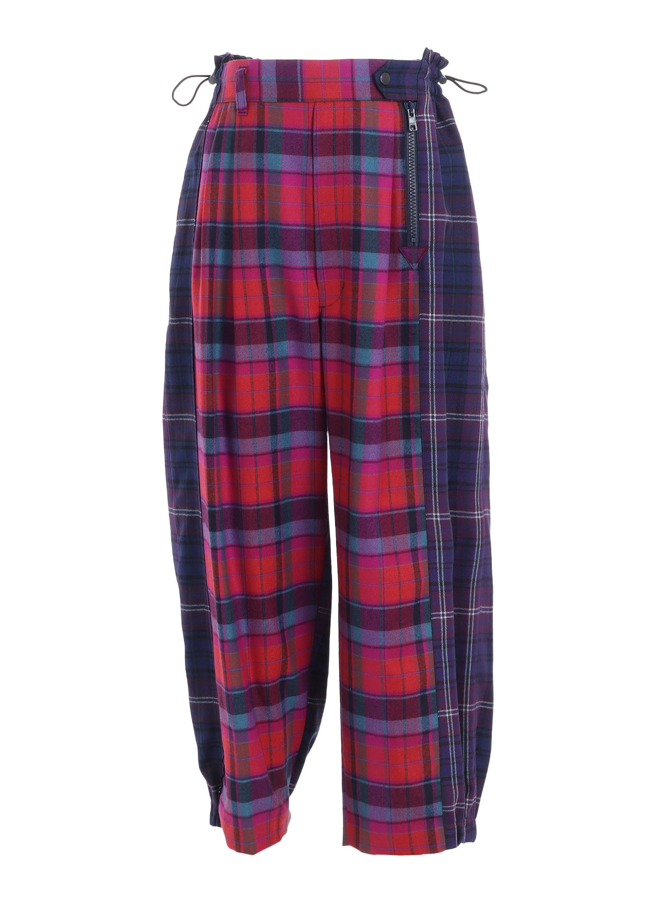 PLAID PANEL PANTS B
